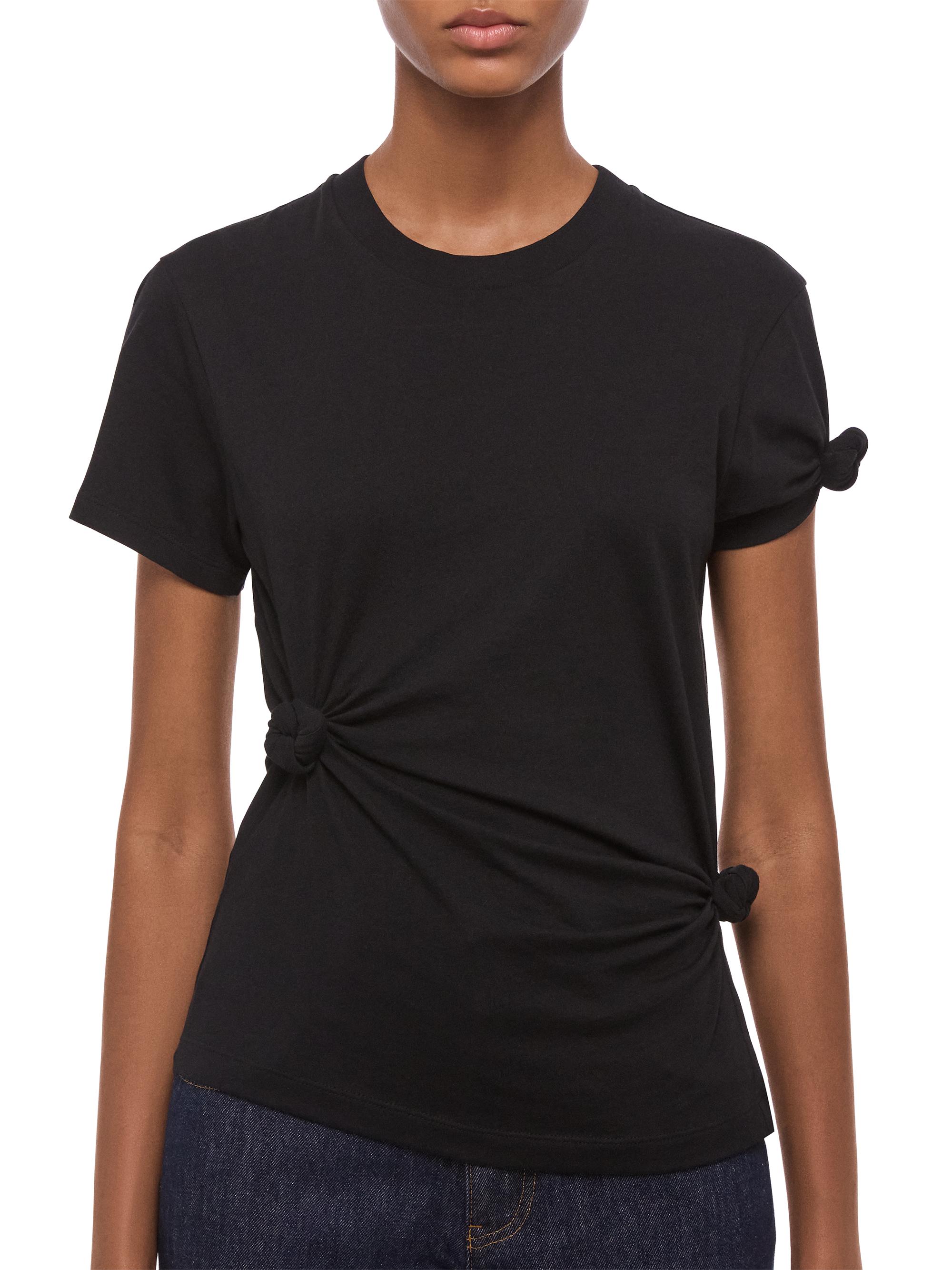 Helmut Lang Women's Knot Baby T-Shirt - Black | Thumbnail 7