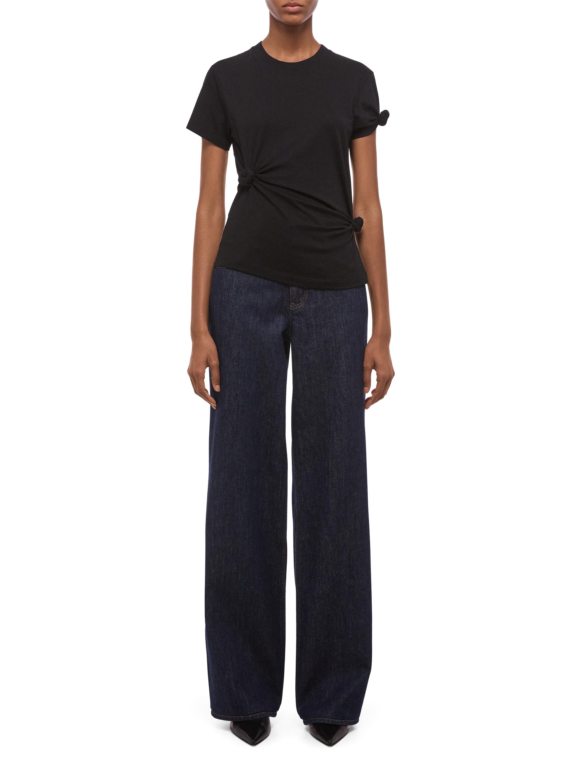 Helmut Lang Women's Knot Baby T-Shirt - Black | Thumbnail 2