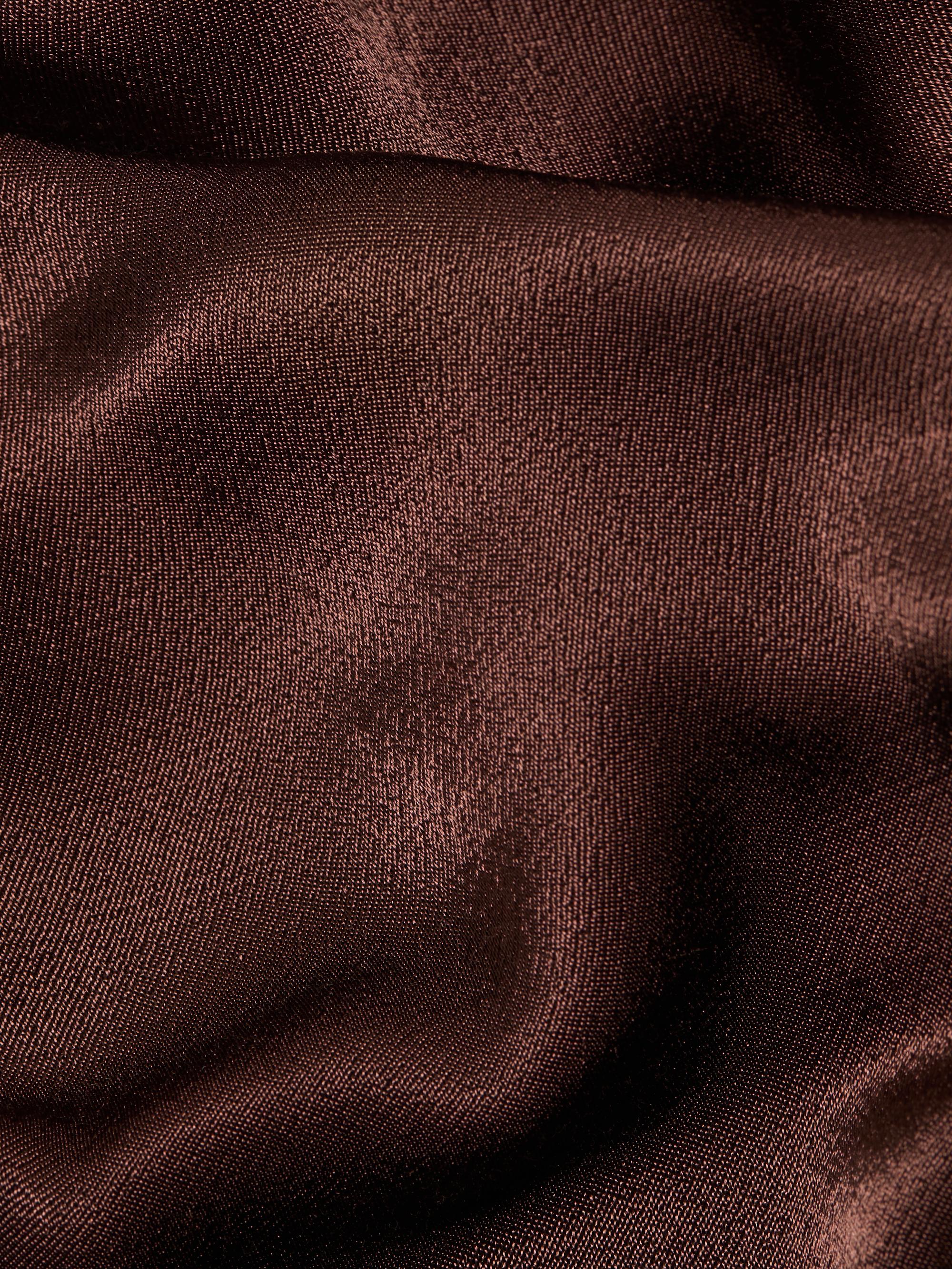 Lamarque Women's Baila Strapless Satin Scarf Top - Brown | Thumbnail 7
