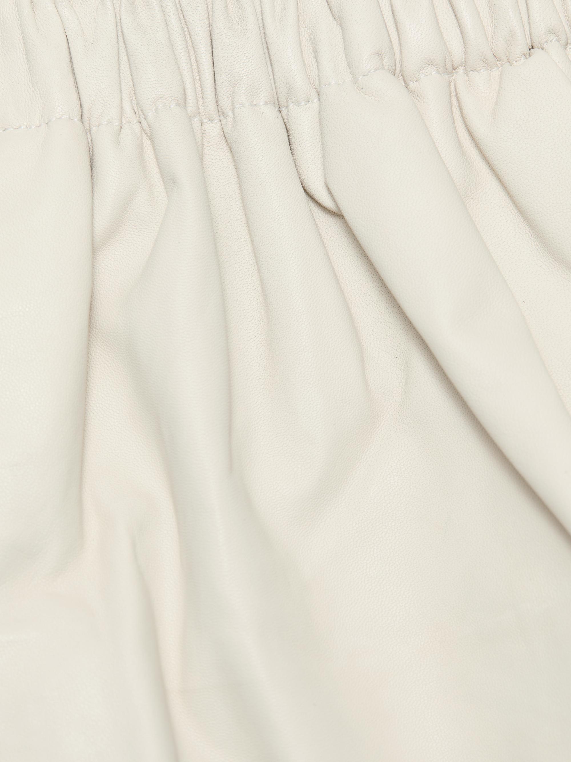 Lamarque Women's Daisy Leather Bloomer Shorts - Whisper White | Thumbnail 7