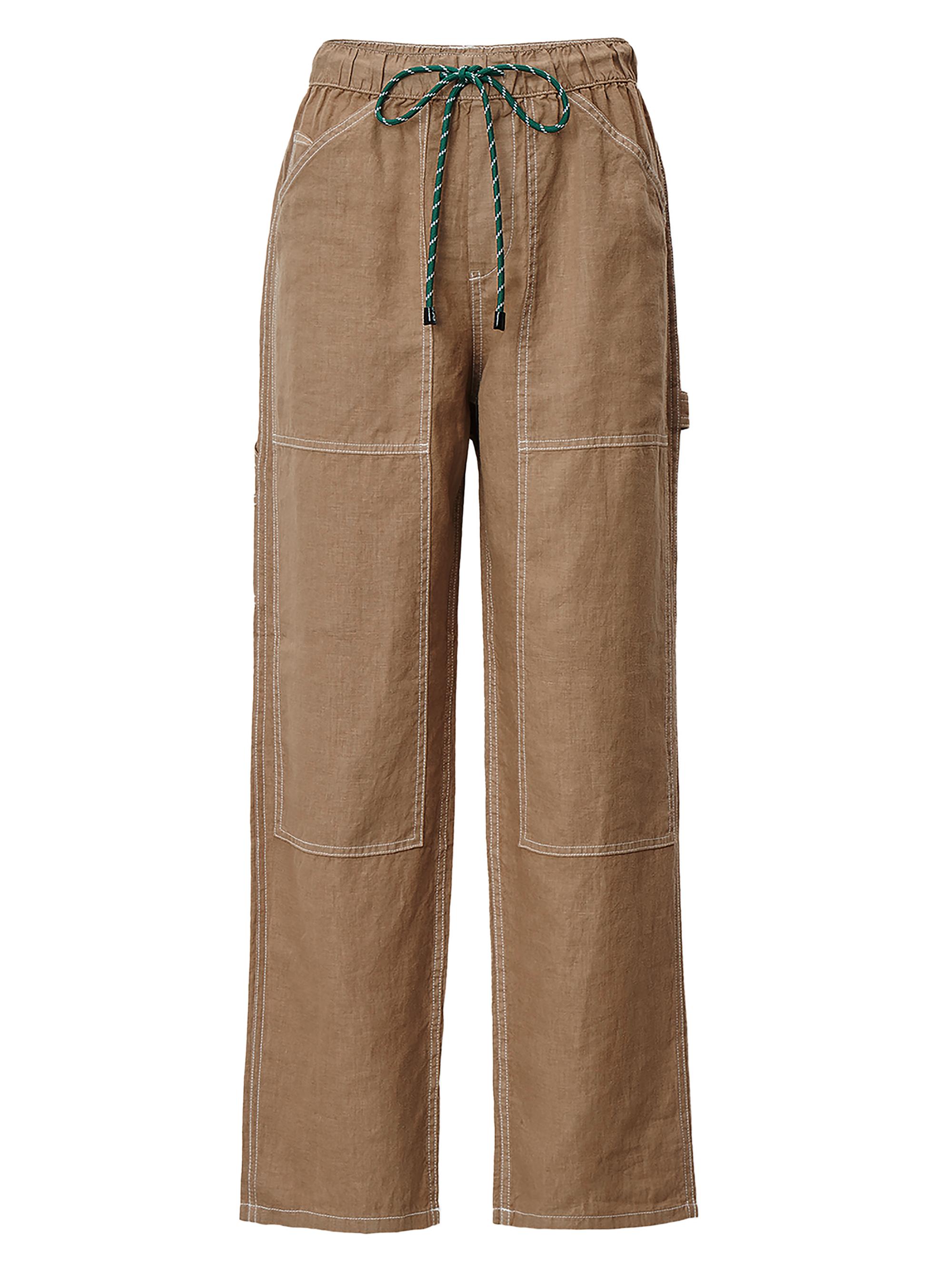 chocolate brown dress for men Caramel brown stretch dress pants for women | Petite & Tall main image 0