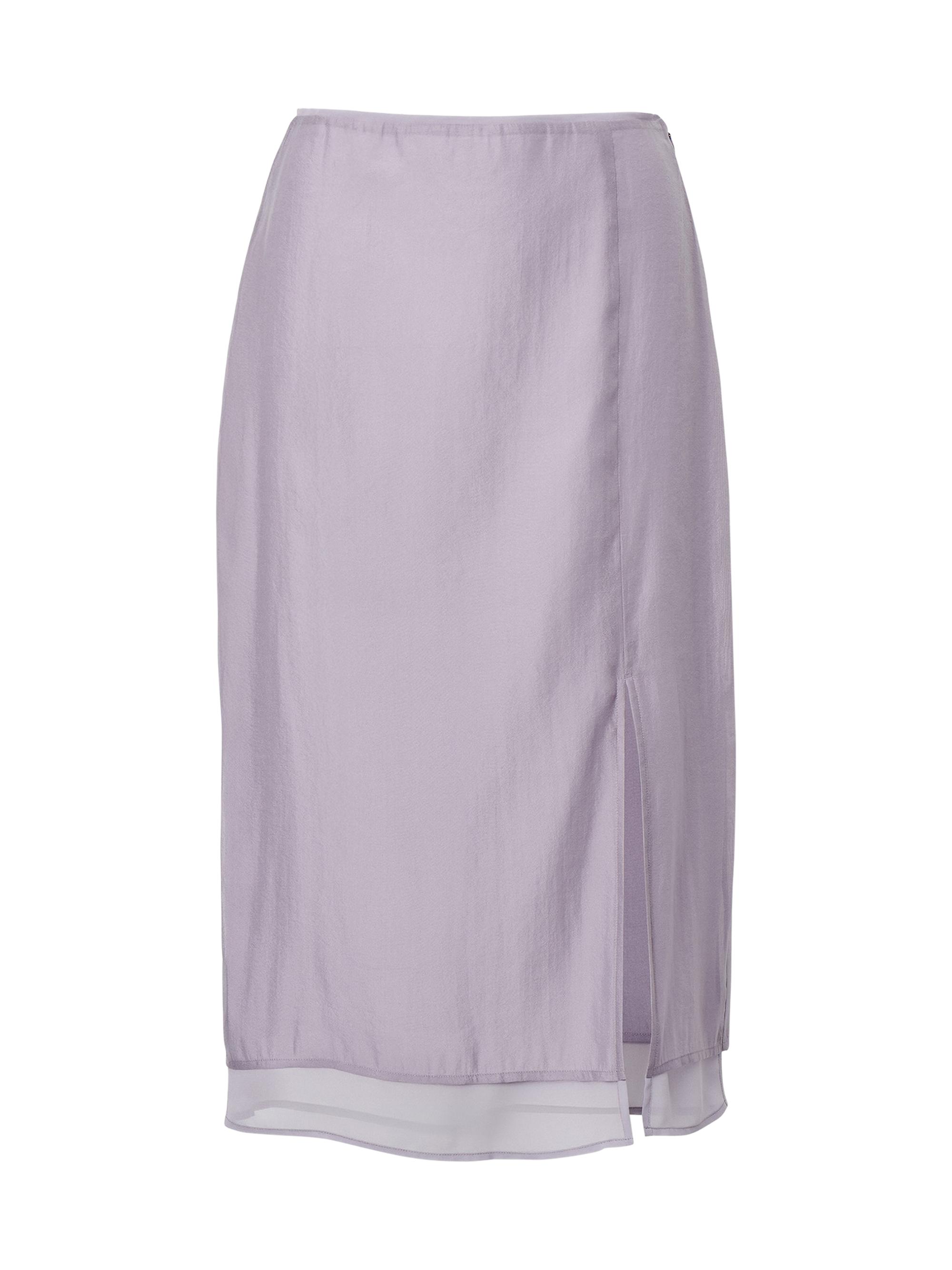 rag & bone Women's Suki Organza Slit Midi-Skirt - Lilac