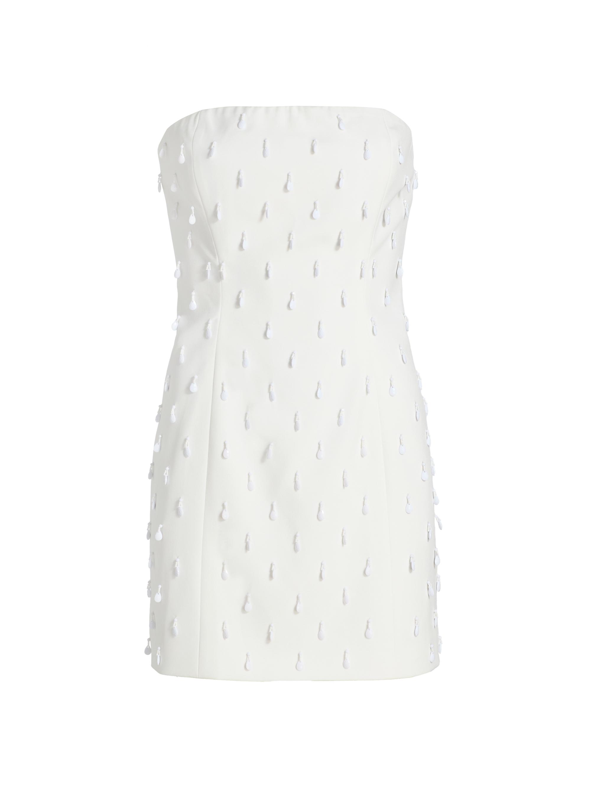 Generation Love Women's Isabel Embellished Strapless Crepe Minidress - White