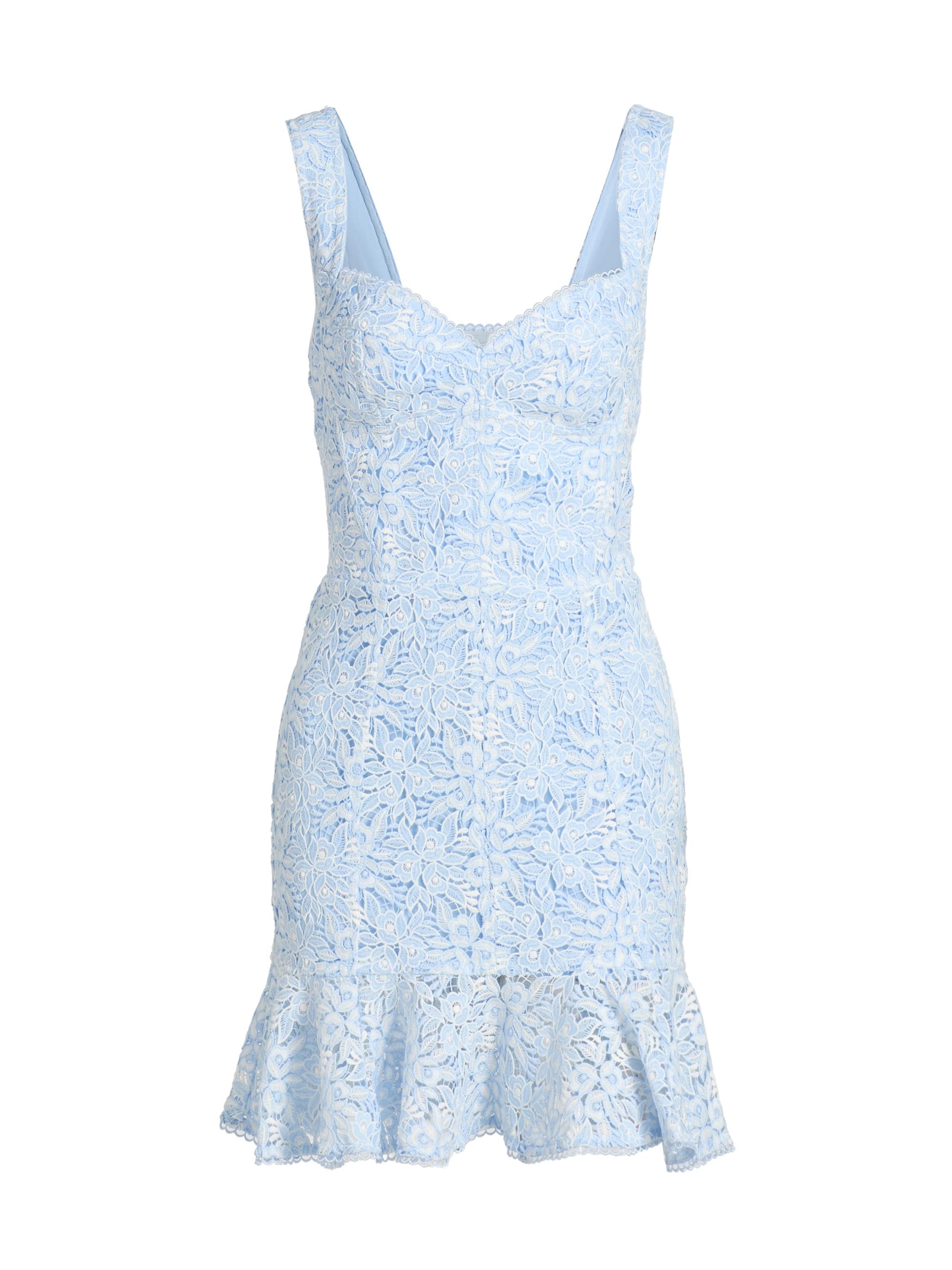 Generation Love Women's Celena Lace Minidress - Light Blue White