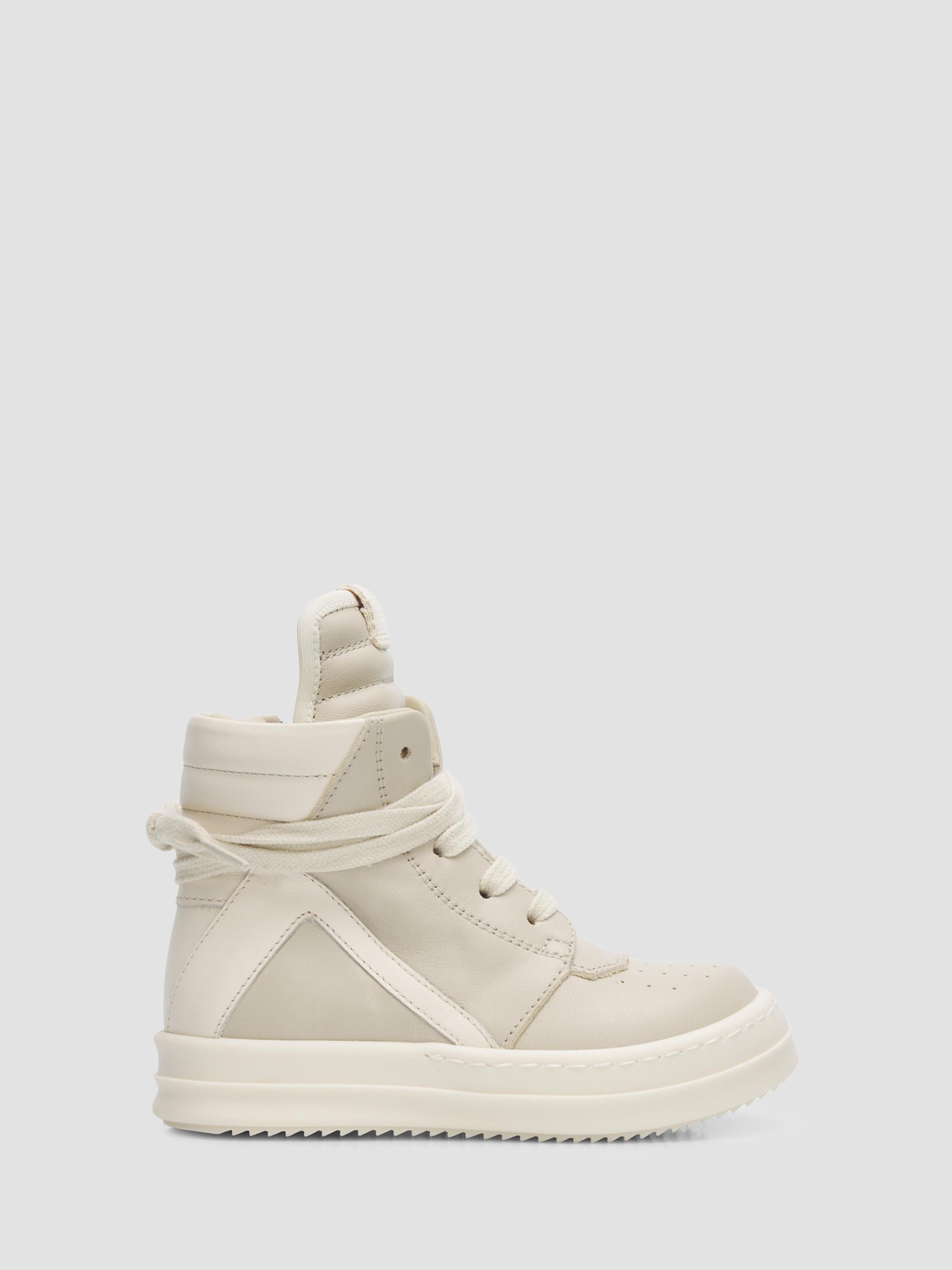 Rick Owens Baby's Babygeo Leather Sneakers - Sand 7 (Baby) | Thumbnail 5