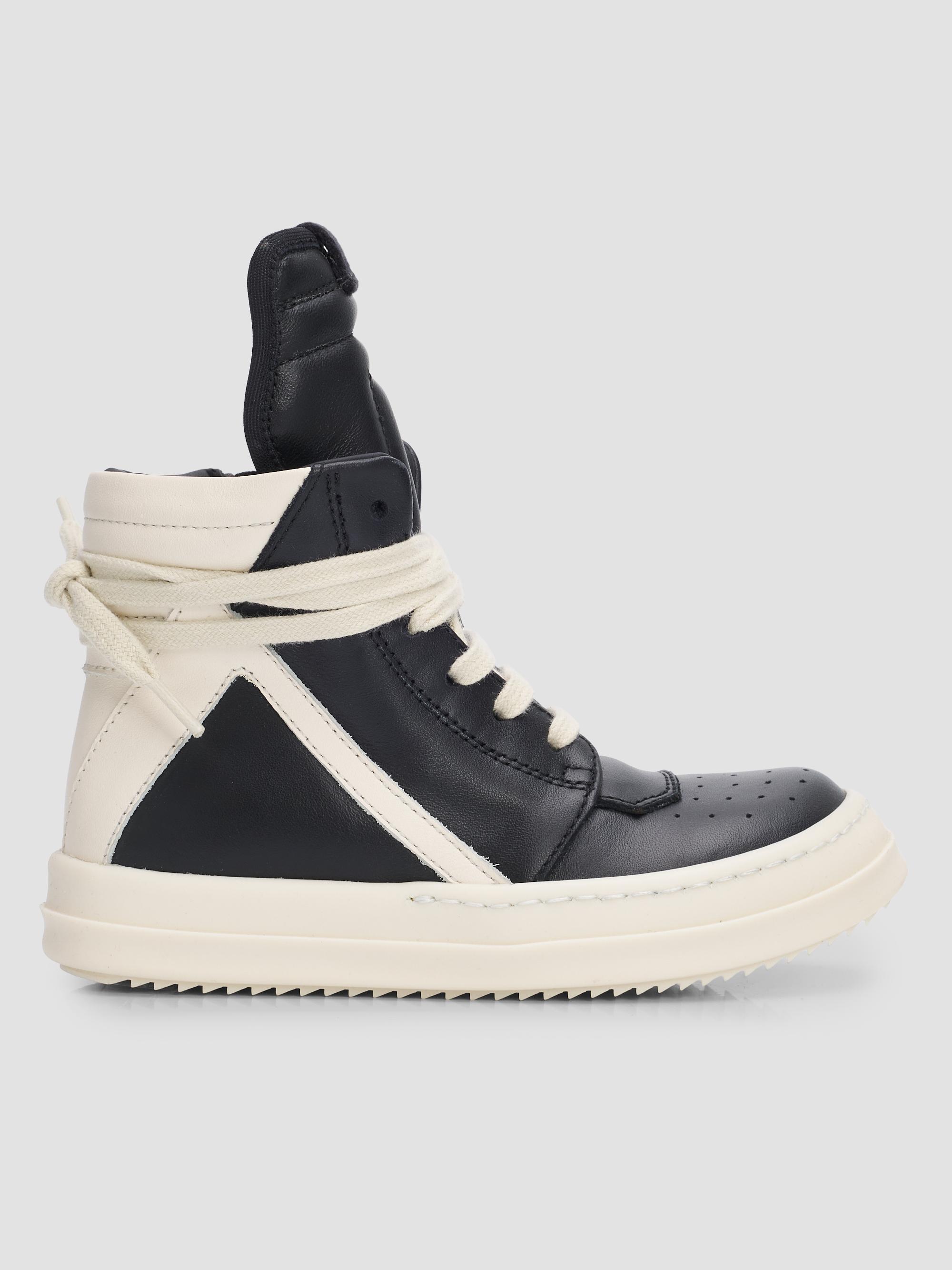 Rick Owens Jumbolace Leather High-Top Sneakers | Saks Fifth Avenue