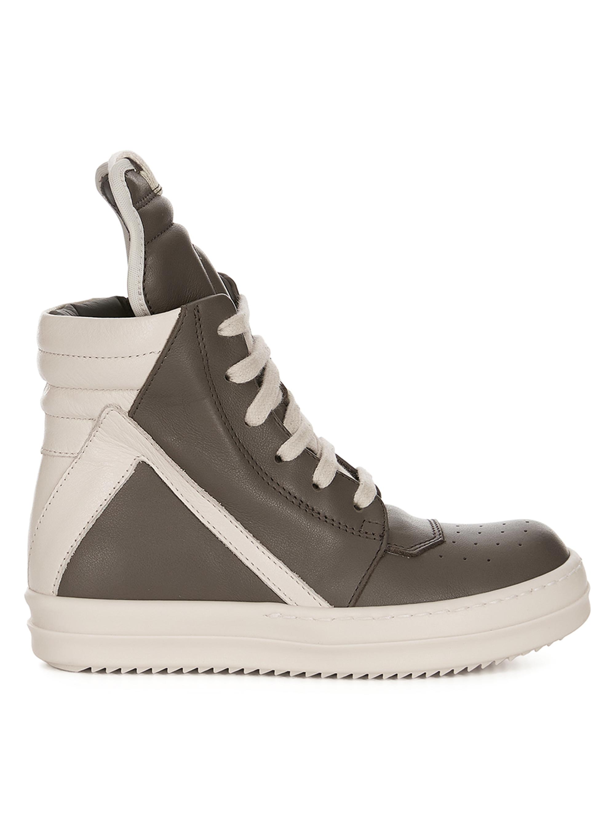 Rick Owens Little Kid's & Kid'sGeobaskets Scarpe In Pelle High-Top Sneakers - Dust 2.5 (Child)