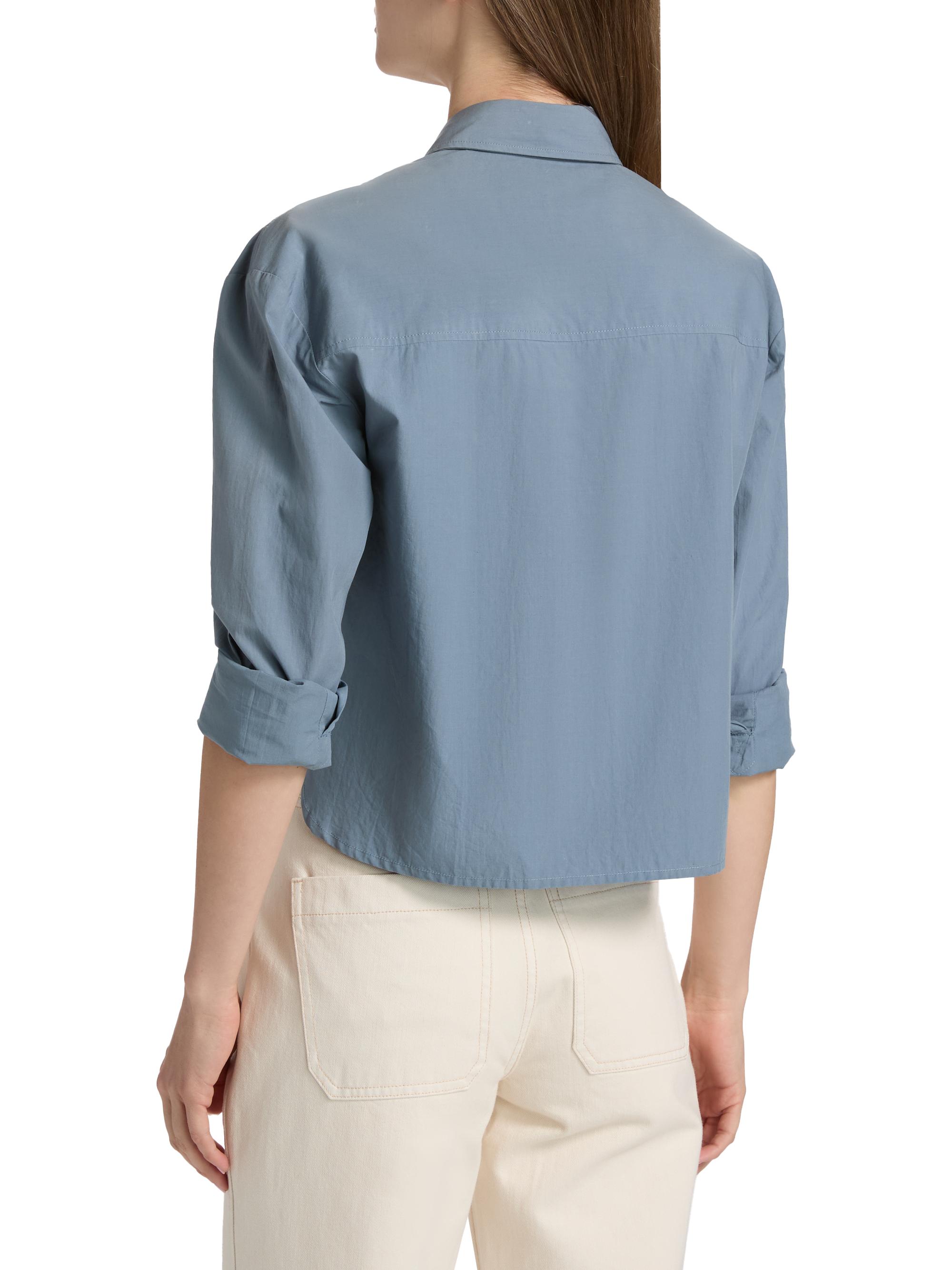 Veronica Beard Women's Aderes Cotton Embroidered Shirt - Blue Steel | Thumbnail 5