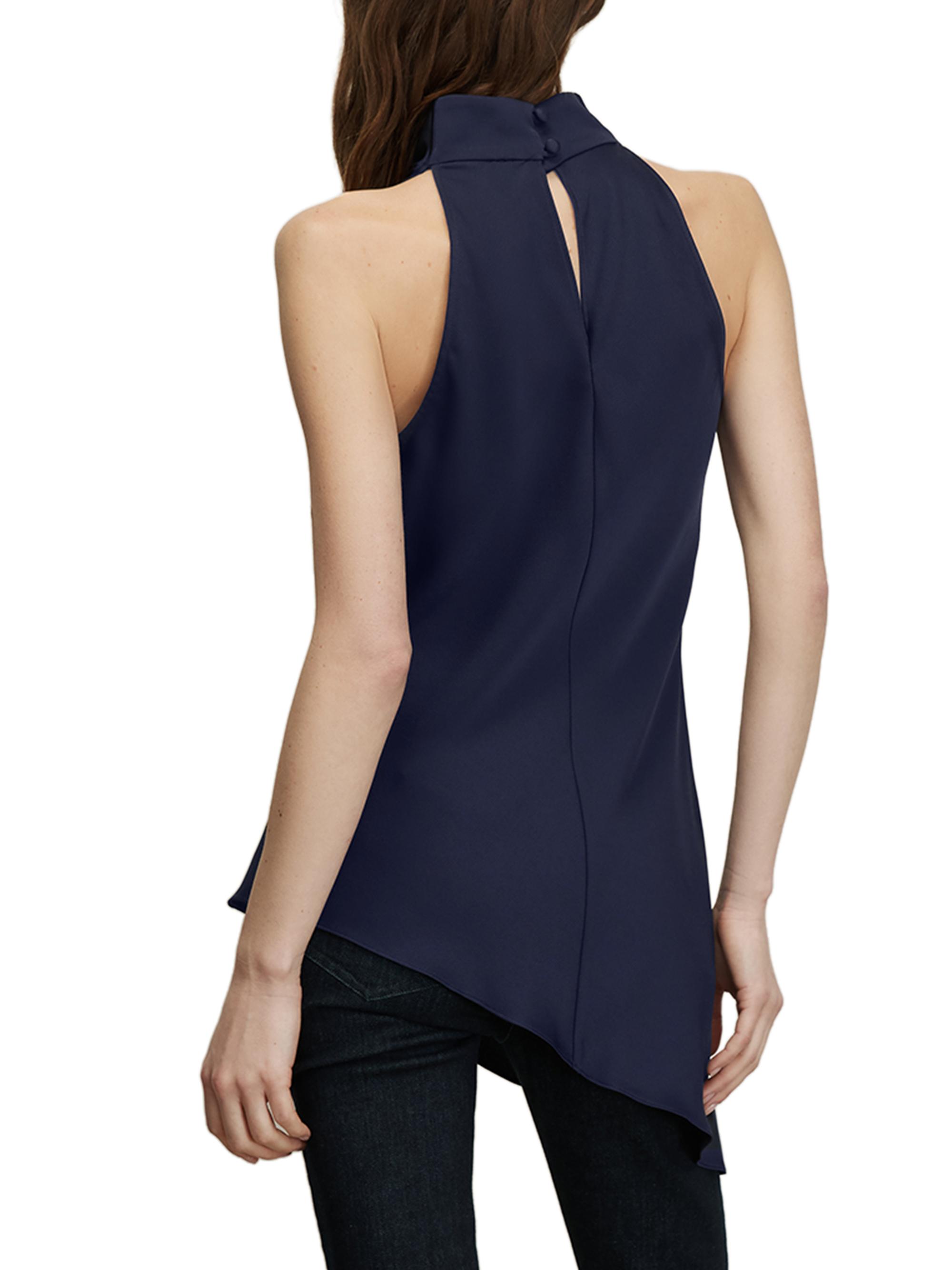 Veronica Beard Women's Radford Asymmetric Sleeveless Tunic Top - Navy | Thumbnail 5