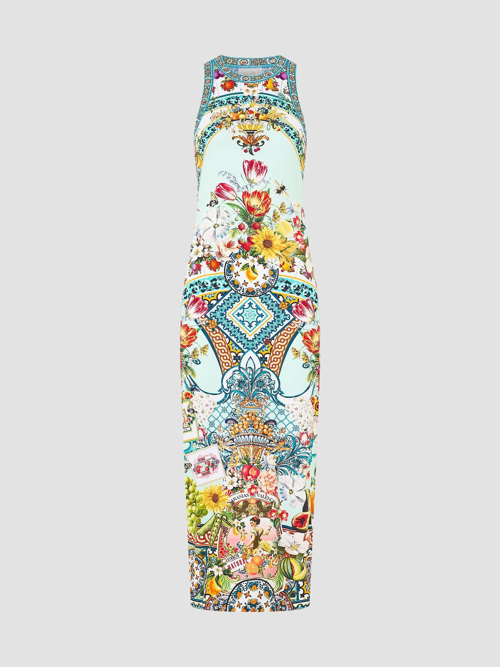 camilla jersey tank dress Magic Of The Mercado Print PO110