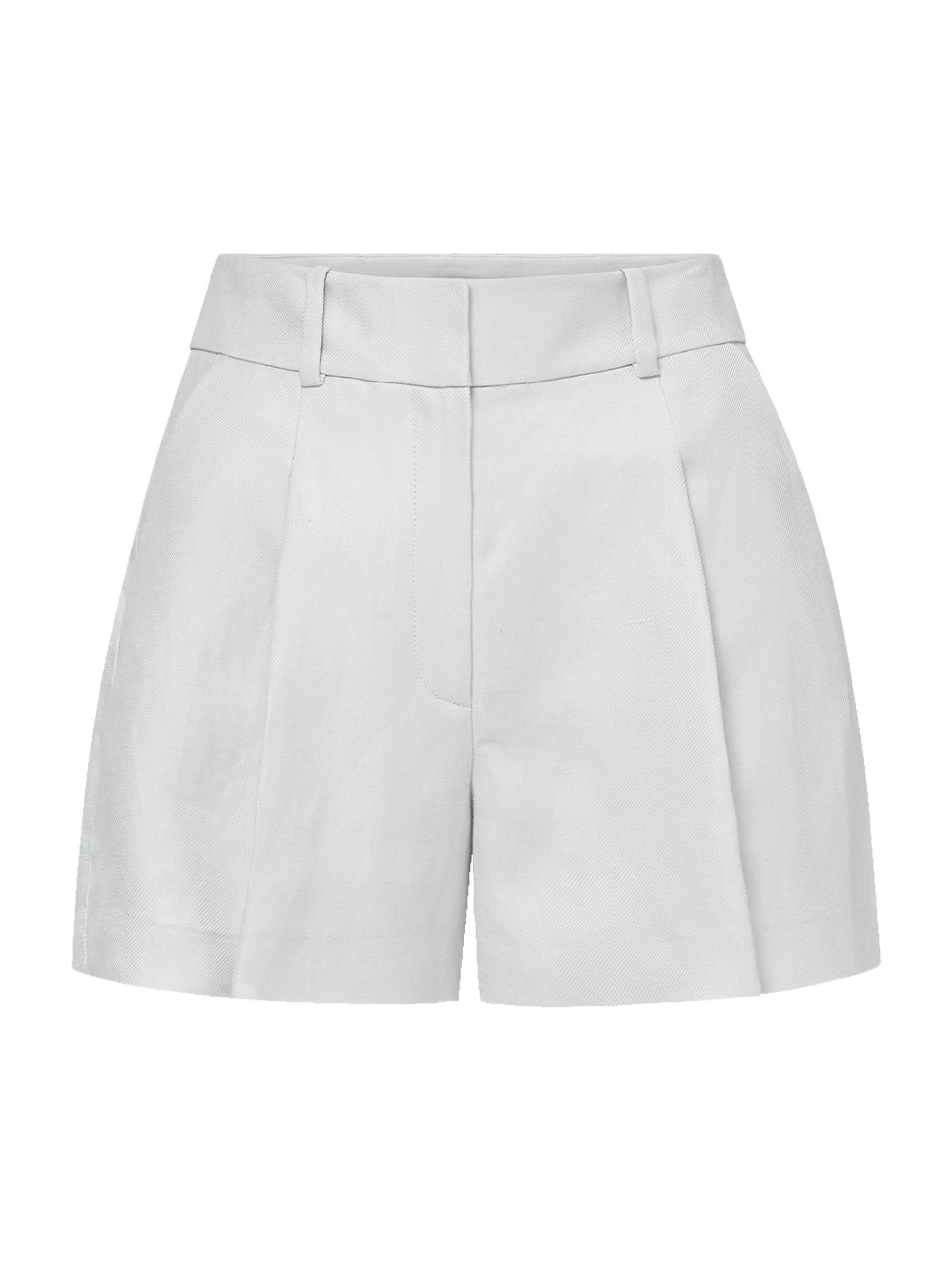 Veronica Beard Women's Craig Pleated-Front Shorts - River Mist