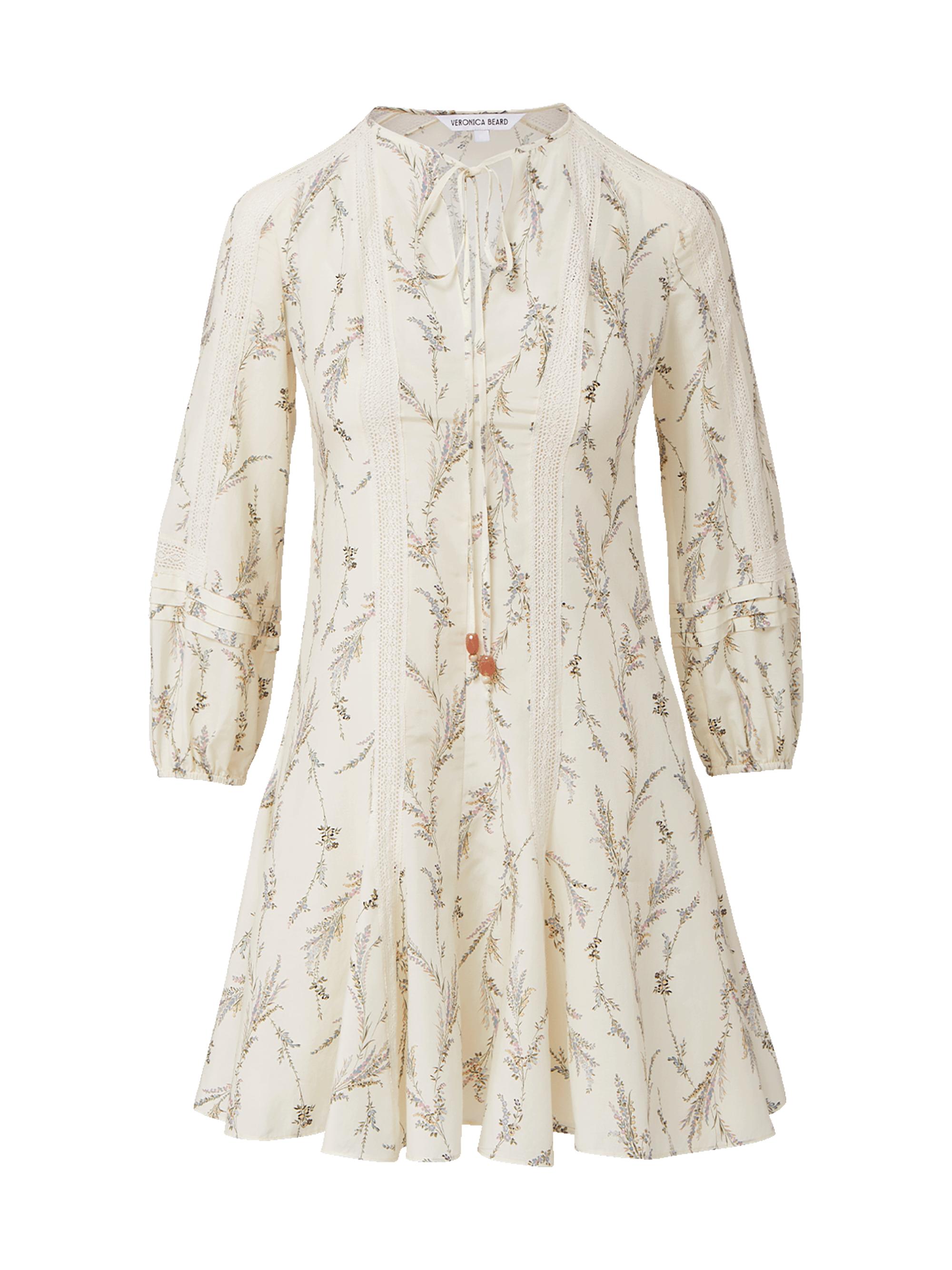 Veronica Beard Women's Dominick Printed Cotton-Silk A-Line Minidress - Dove Multi