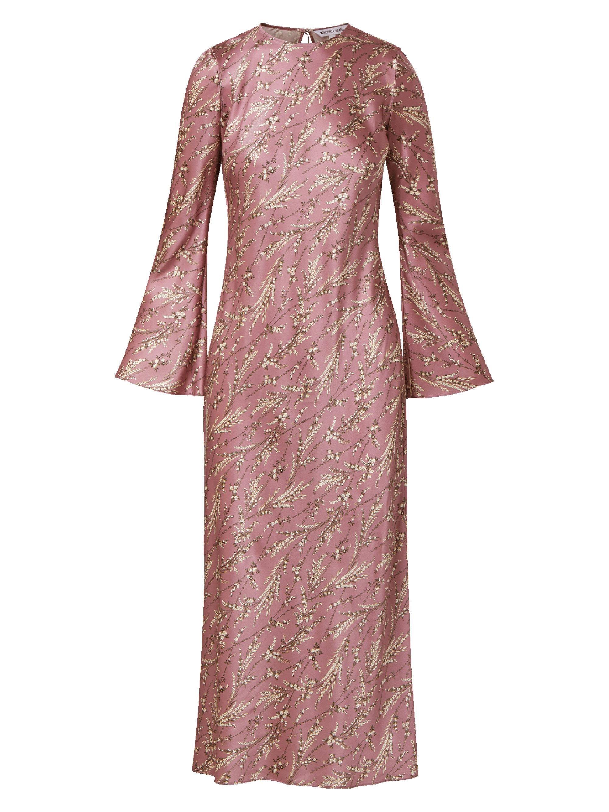 Veronica Beard Women's Gemma Floral Silk-Blend Midi-Dress - Orchid Haze Multi