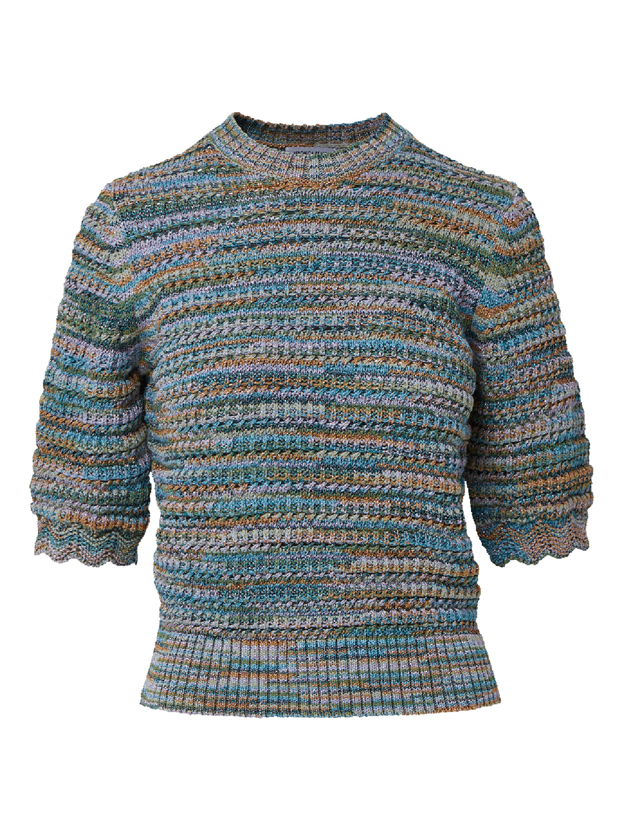 Veronica Beard Women's Merivale Metallic Cotton-Blend Sweater - Stone Army Multi