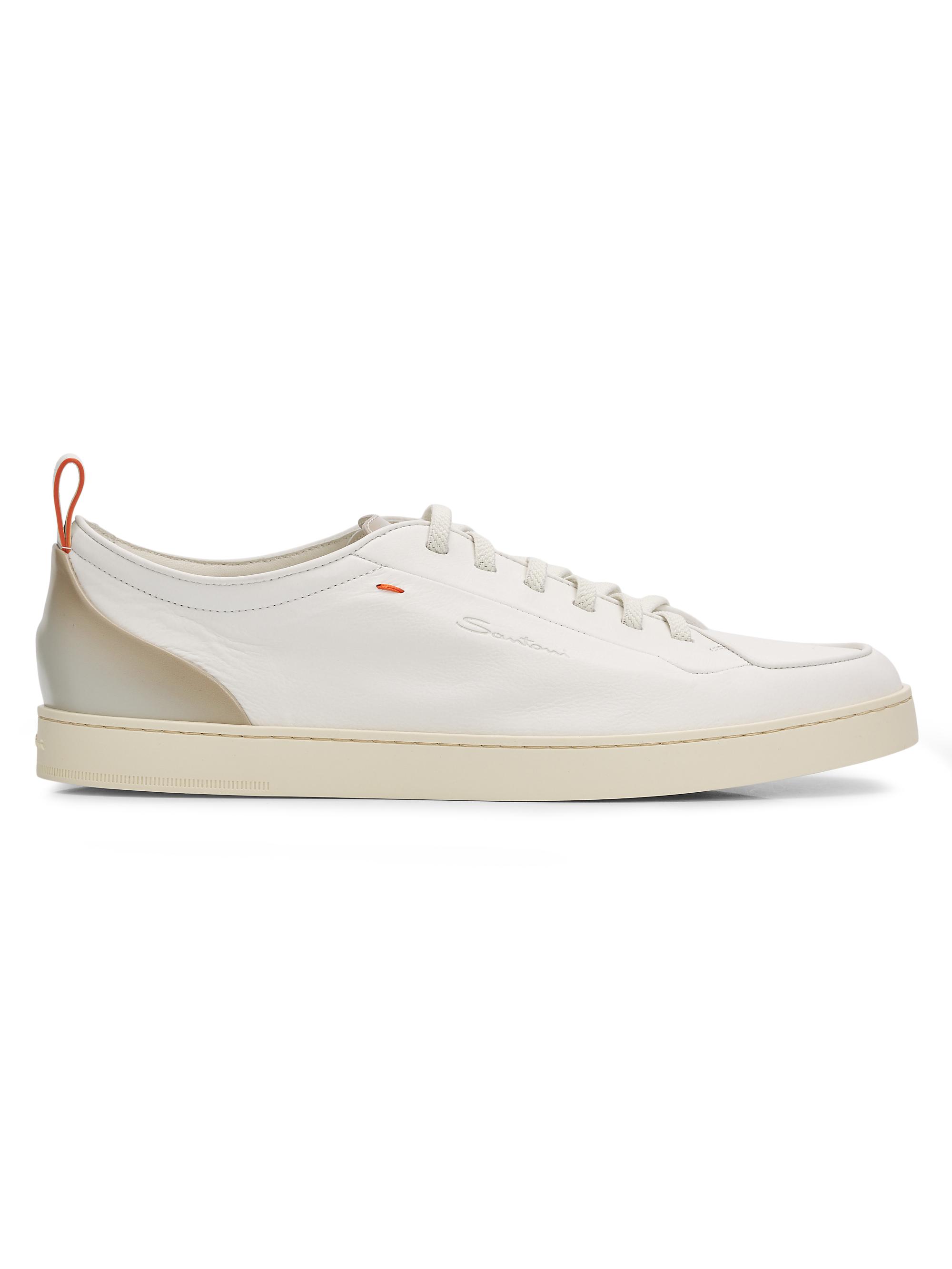 Santoni Men's Montecarlo Low-Top Sneakers - White