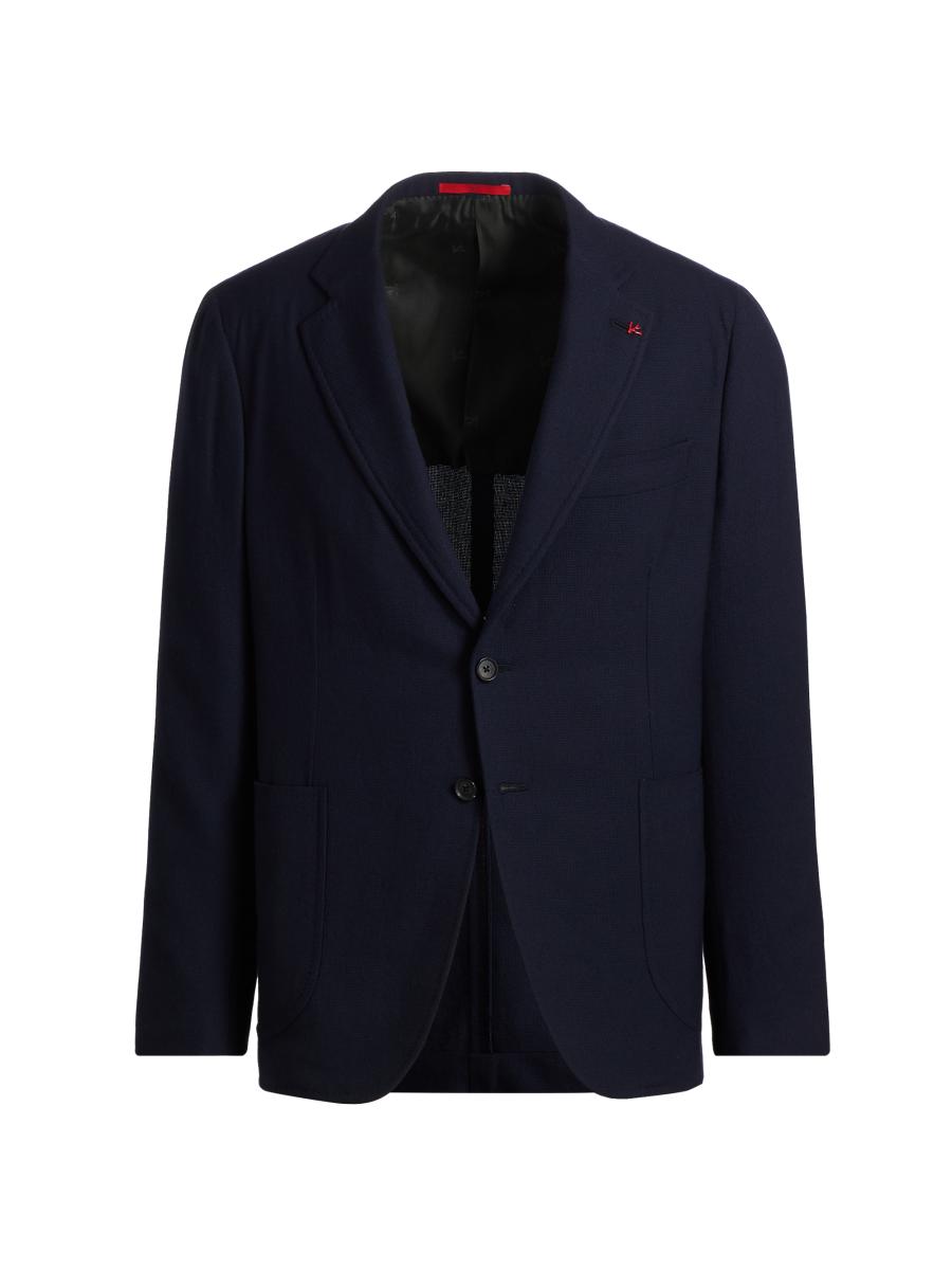 Isaia Men's Capri Wool Jacket In Blue