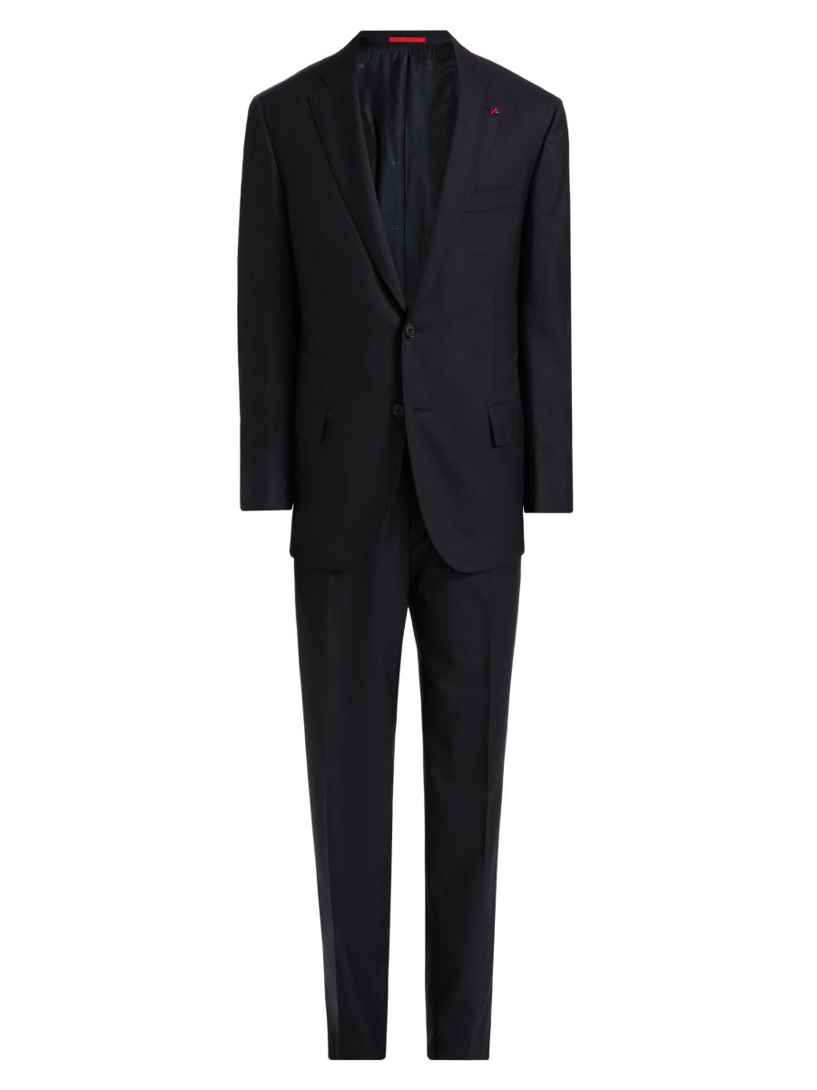 Isaia Men's Sanita Wool Suit In Blue