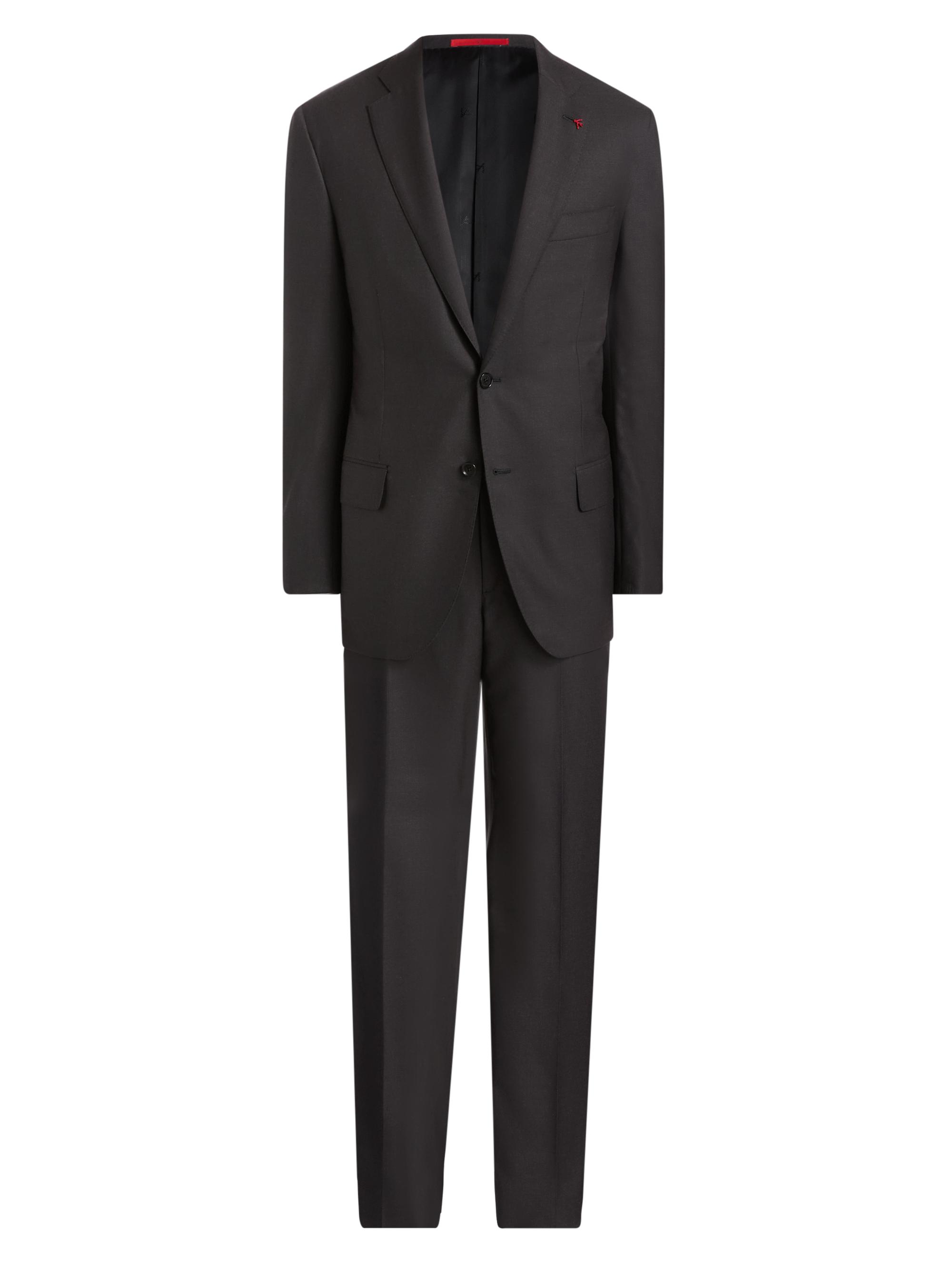 Isaia Men's Sanita Wool Suit - Grigio Scuro | Thumbnail 8
