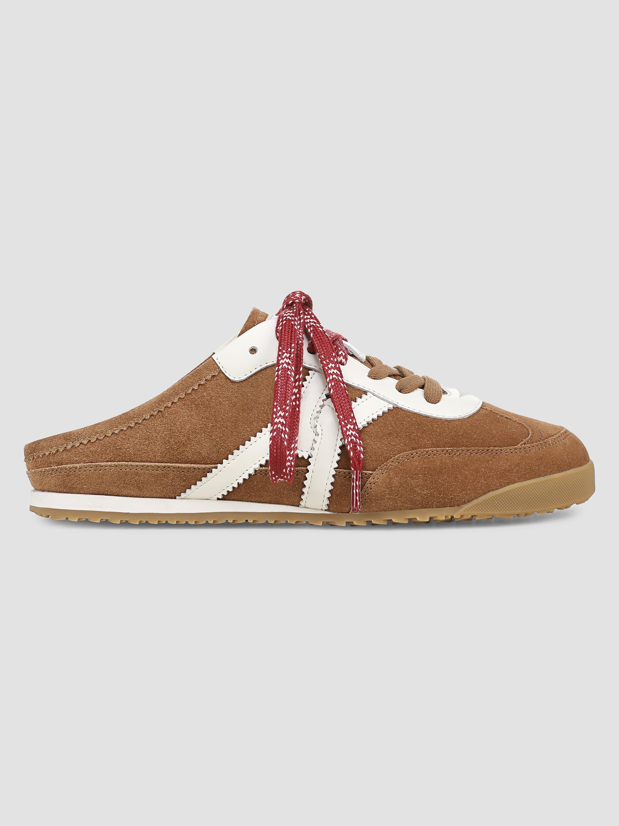 Veronica Beard Women's Nicoline Suede-Blend Low-Top Sneakers - Chestnut Multi