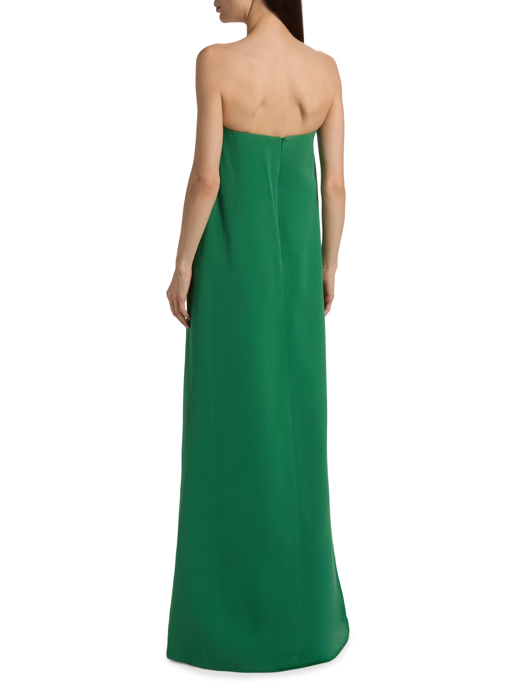 Lela Rose Women's 3D Peony-Embroidered Faille Gown - Fern Pink | Thumbnail 5
