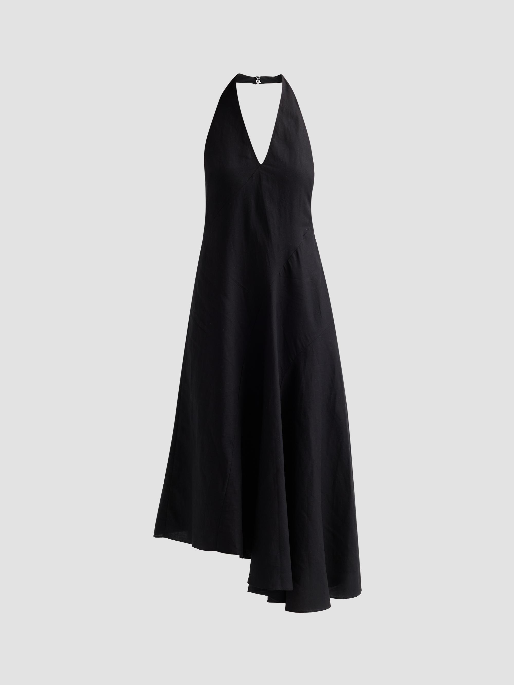 【タグ付】Ralph Lauren / エンパイアラインドレス 黒 m779 Polo Ralph Lauren Dori Linen A-Line Maxi Dress | Saks Fifth Avenue