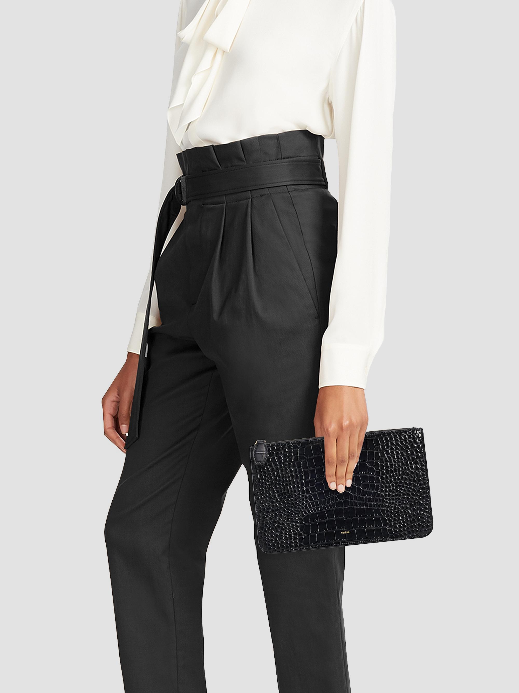 TOT　リミテッドパック他3点セット Toteme Threefold Croc-Embossed Leather Clutch | Saks Fifth Avenue