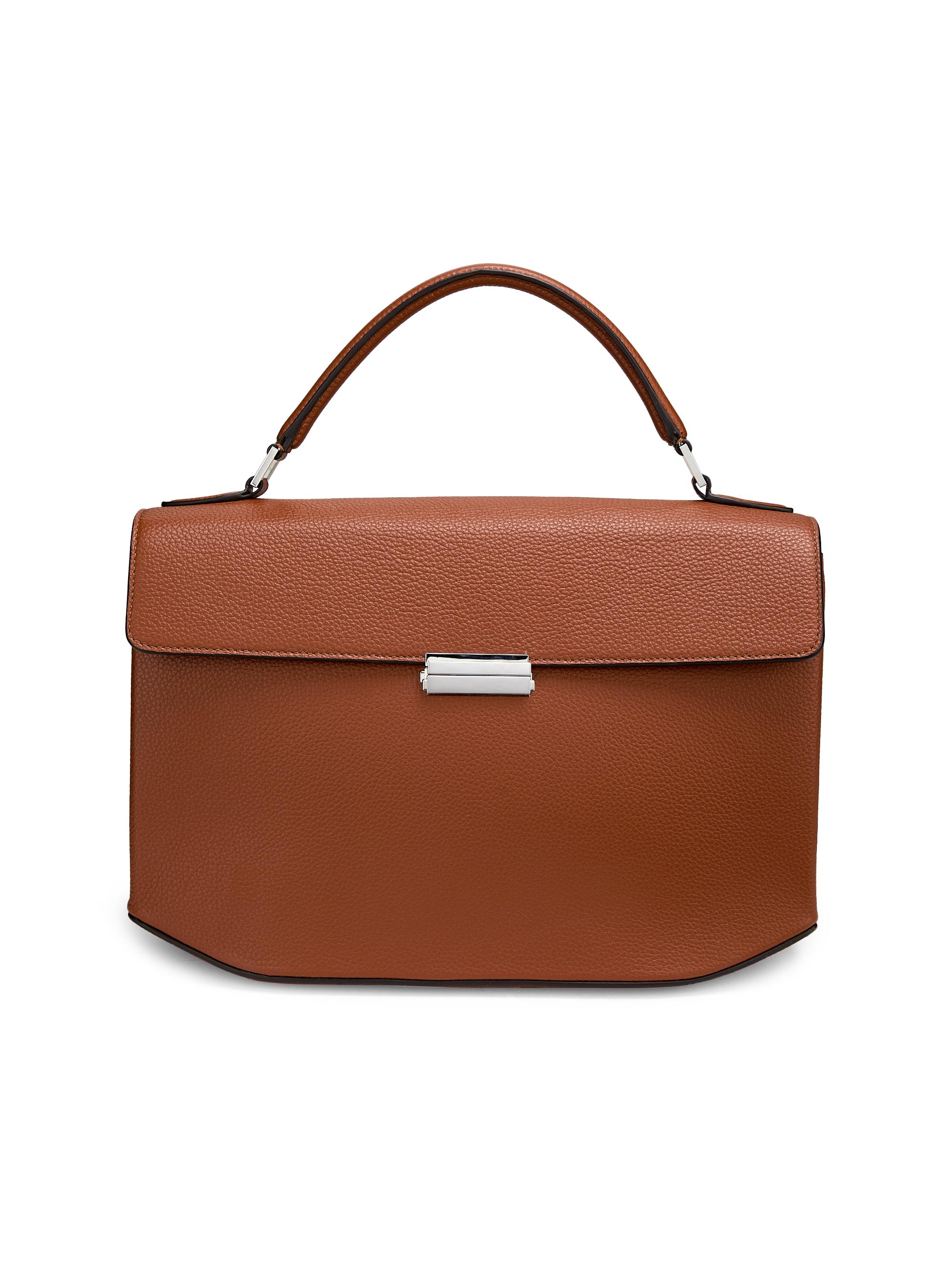 Toteme Women's Grained Leather Top Handle Bag - Sienna