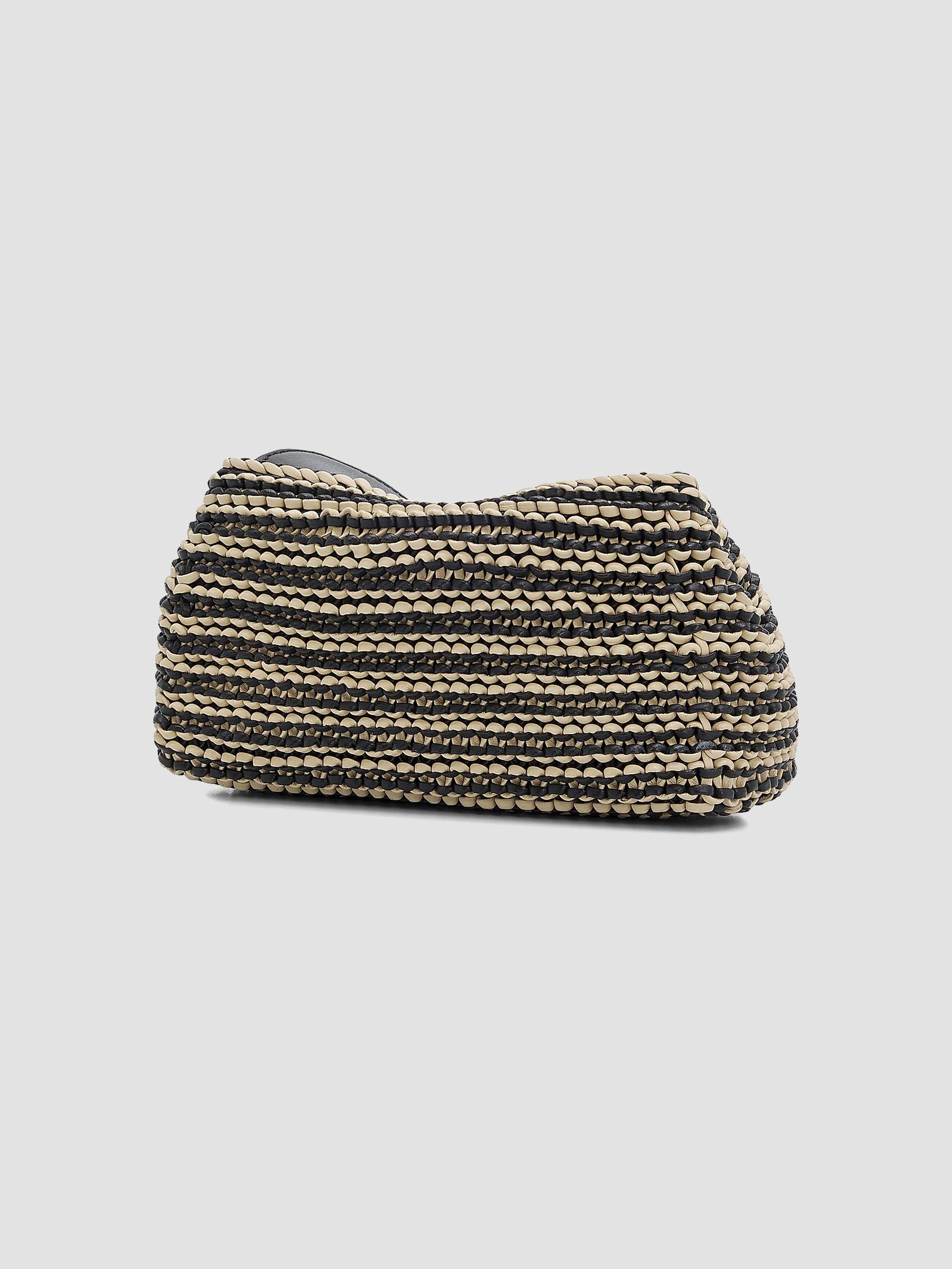 Toteme Mini T-Lock Woven-Leather Clutch | Saks Fifth Avenue