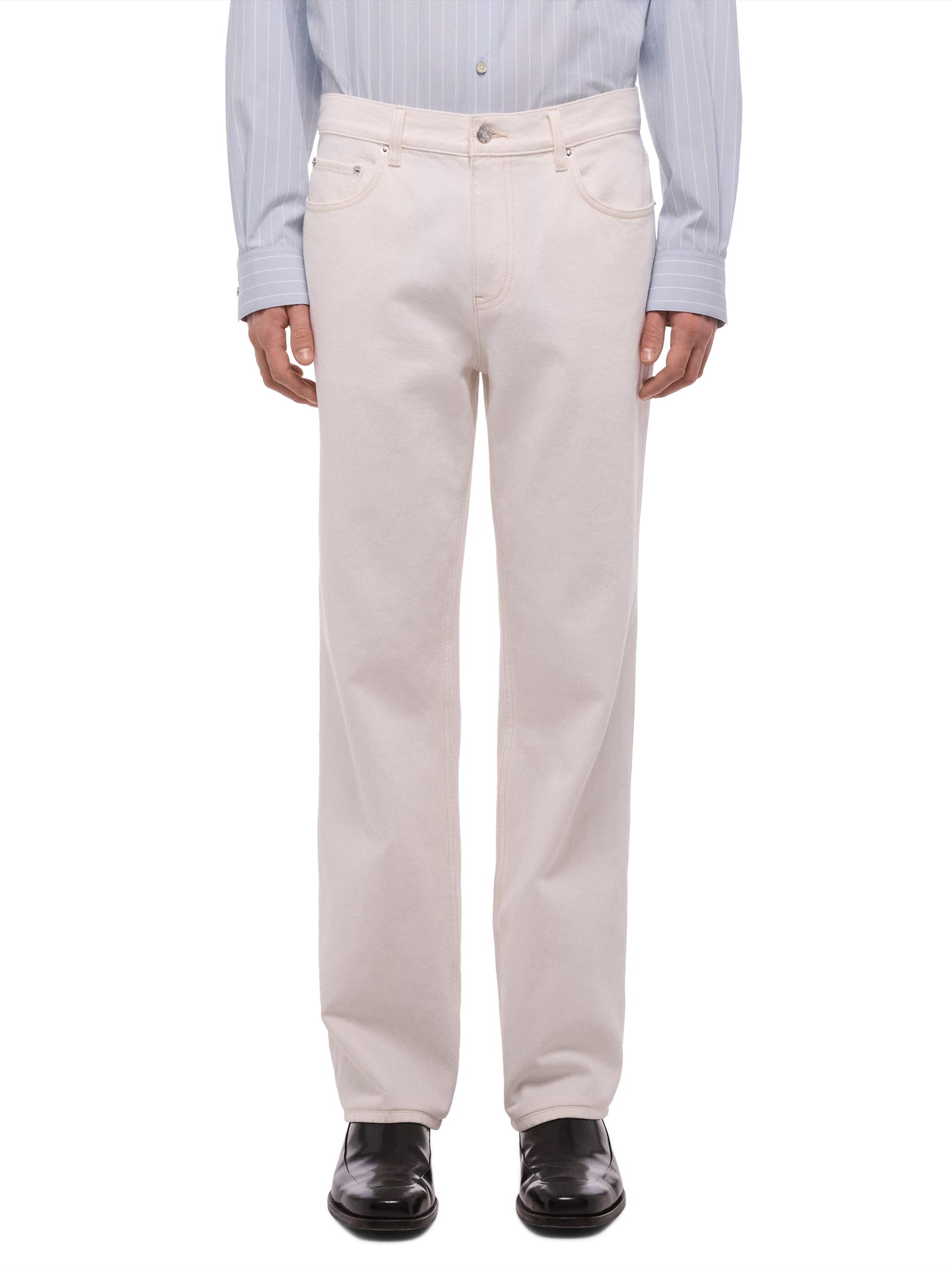 Helmut Lang Men's Wardrobe Rinsed Jeans - Matte White