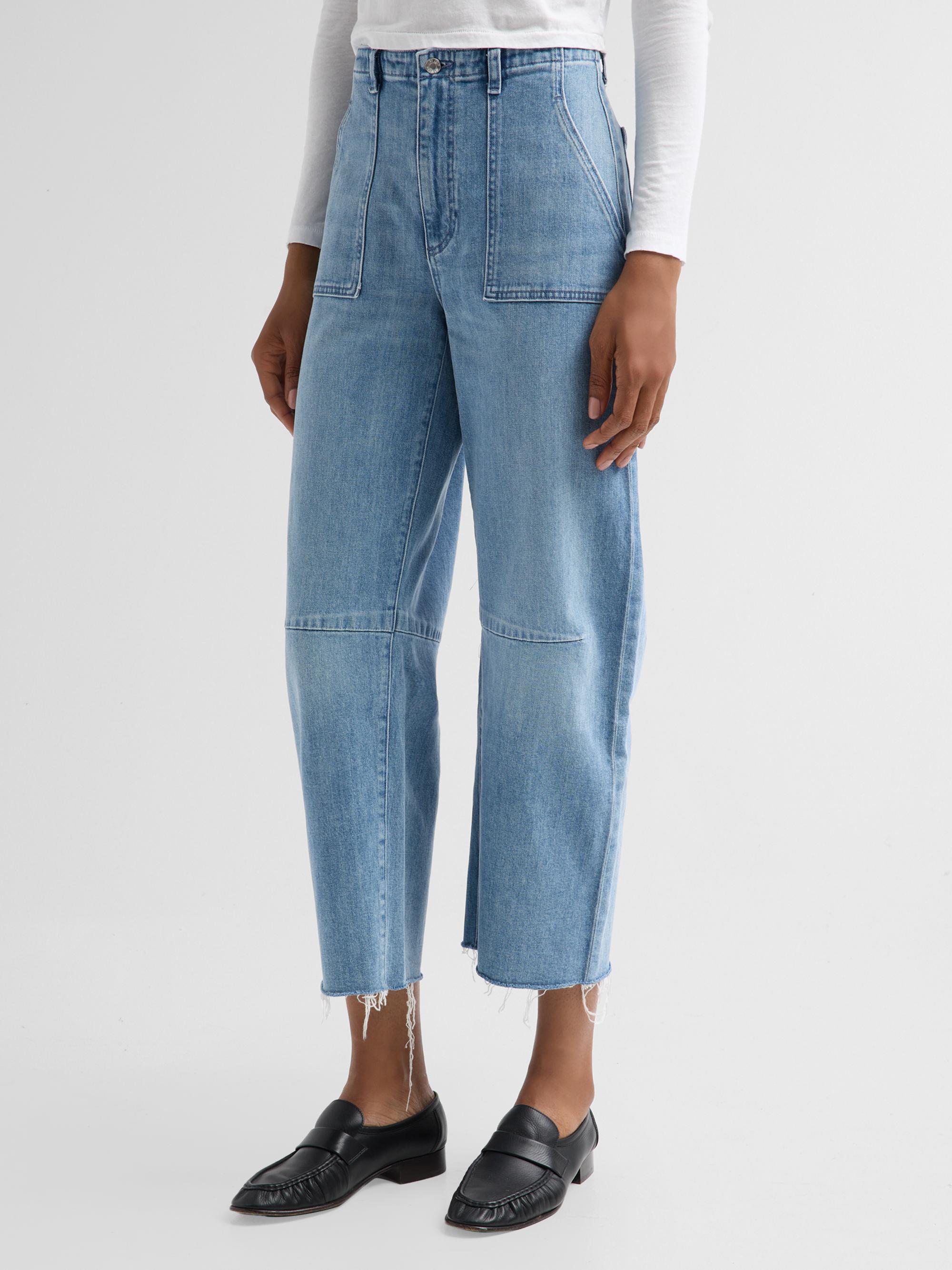 Le Jean Women's Utility Barrel-Leg Jeans - Monterey | Thumbnail 4