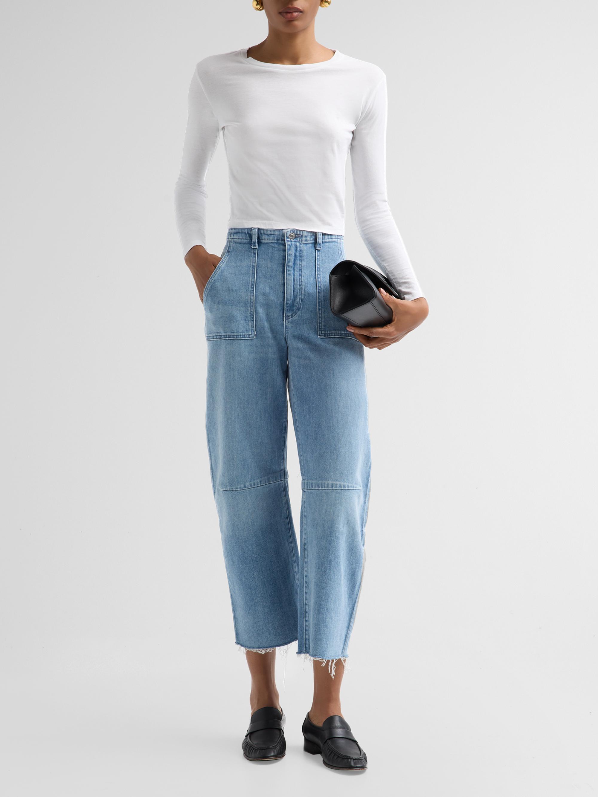 Le Jean Women's Utility Barrel-Leg Jeans - Monterey | Thumbnail 2