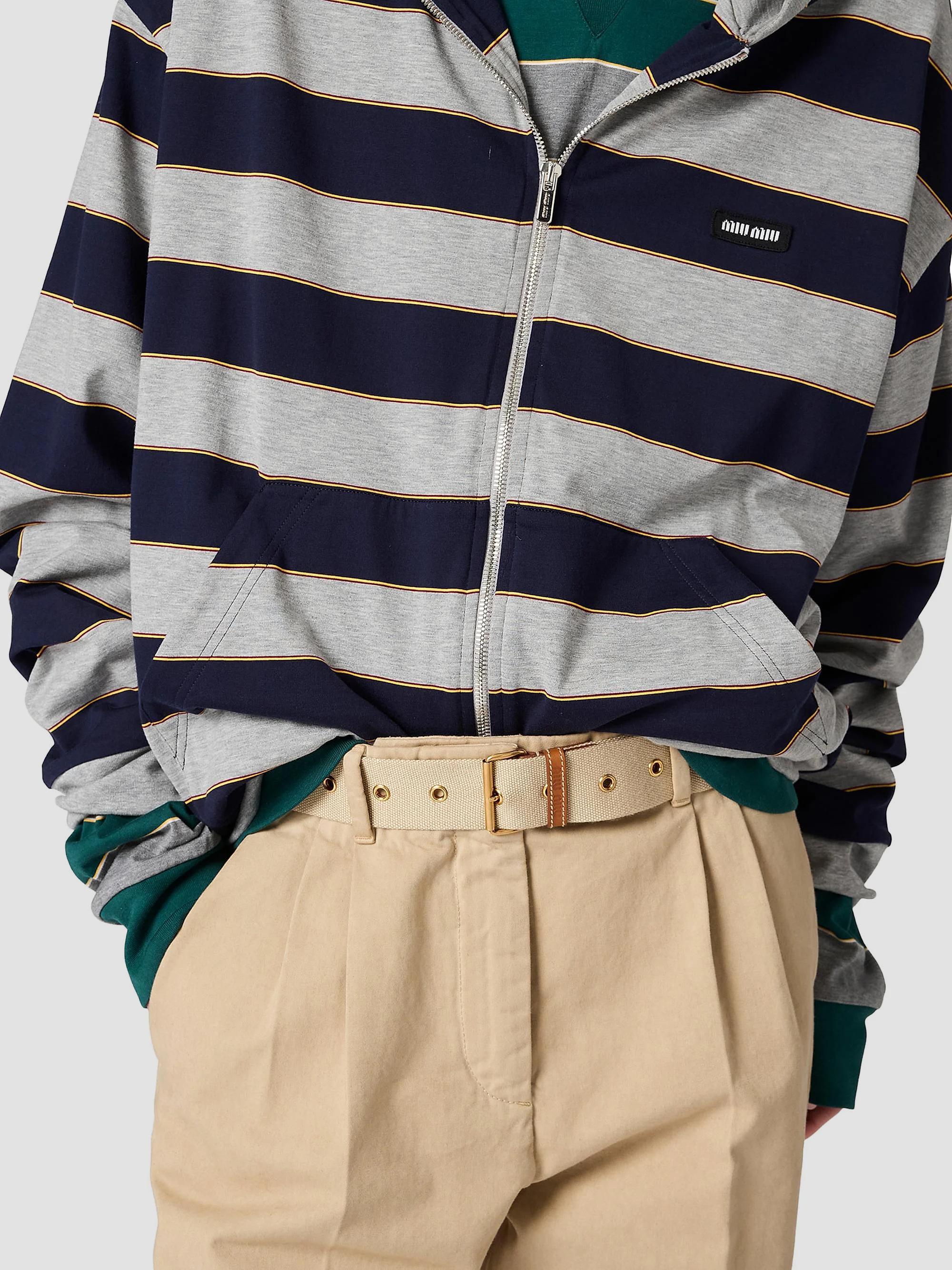 Miu Miu Striped Jersey Hoodie | Saks Fifth Avenue