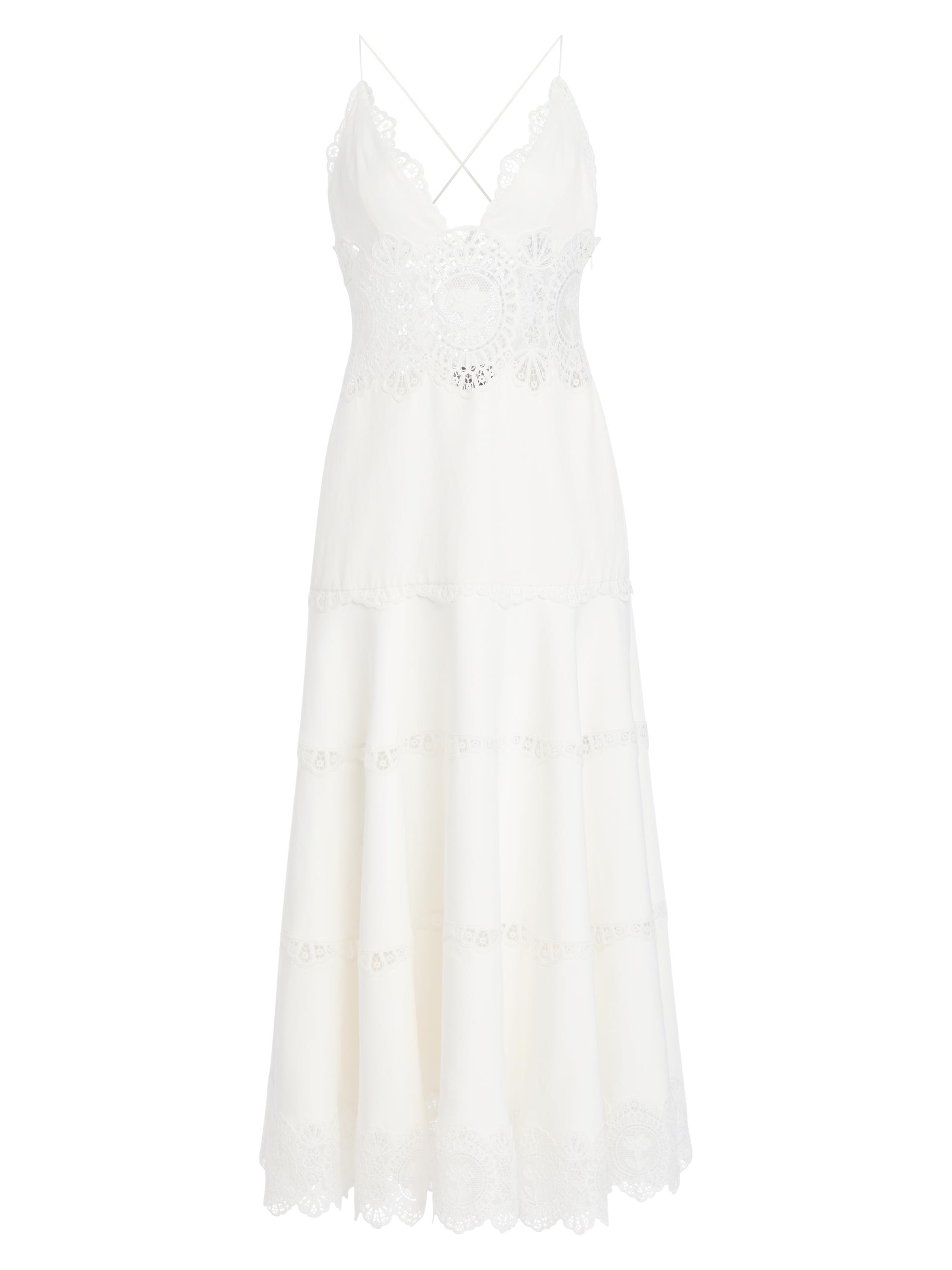 holiday dresses white house black market Embellished Corset Tulle Skirt Mini Dress in White - 6 main image 1