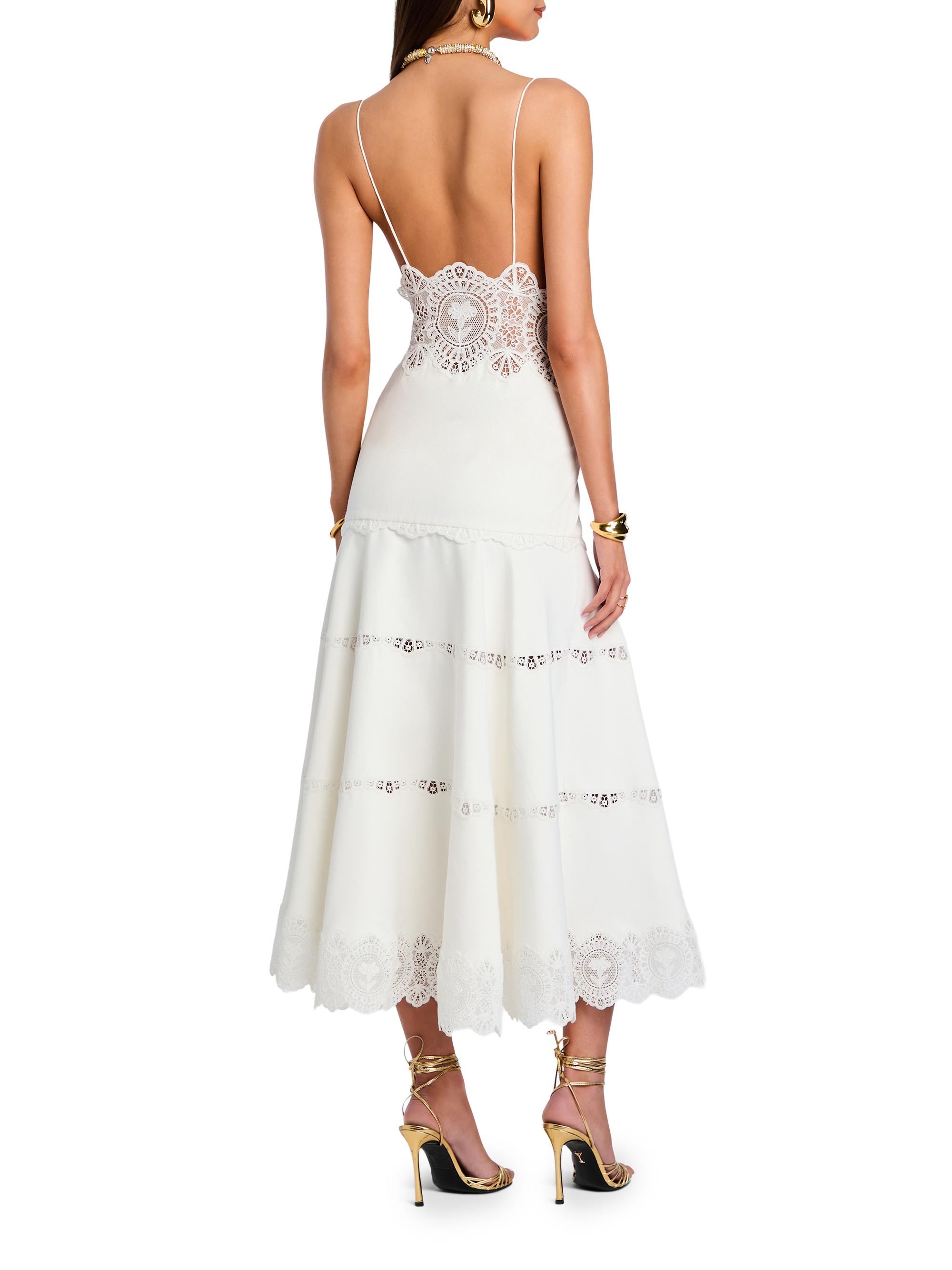 Retrofte Leilani Tiered Lace Midi-Dress | Saks Fifth Avenue