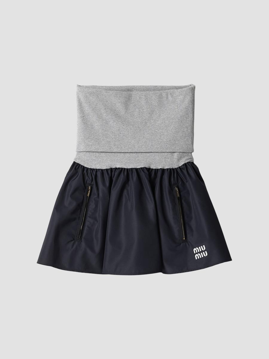 Miu Miu Technical Fabric Mini Skirt | Saks Fifth Avenue