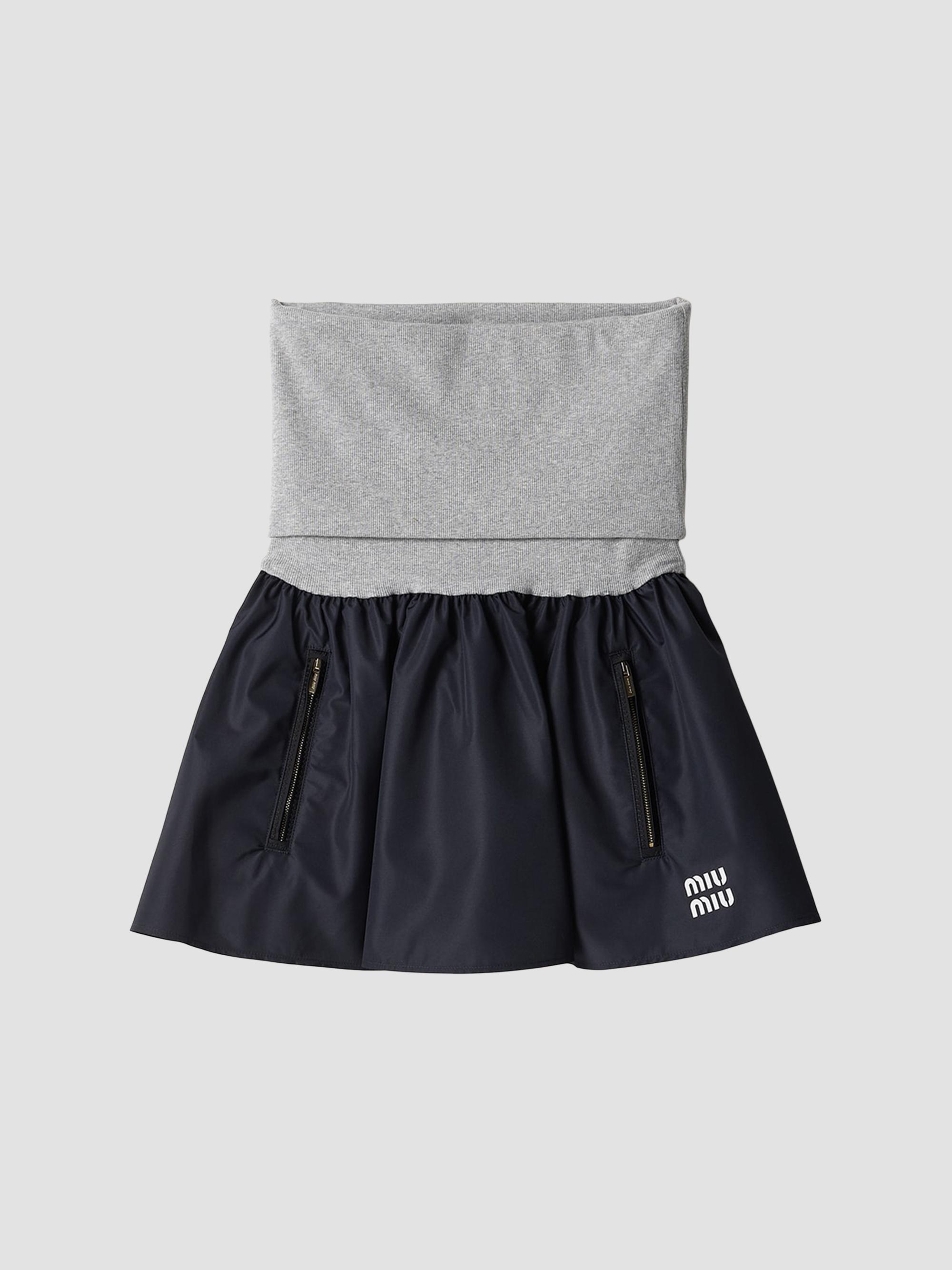 Miu Miu Technical Fabric Mini Skirt | Saks Fifth Avenue