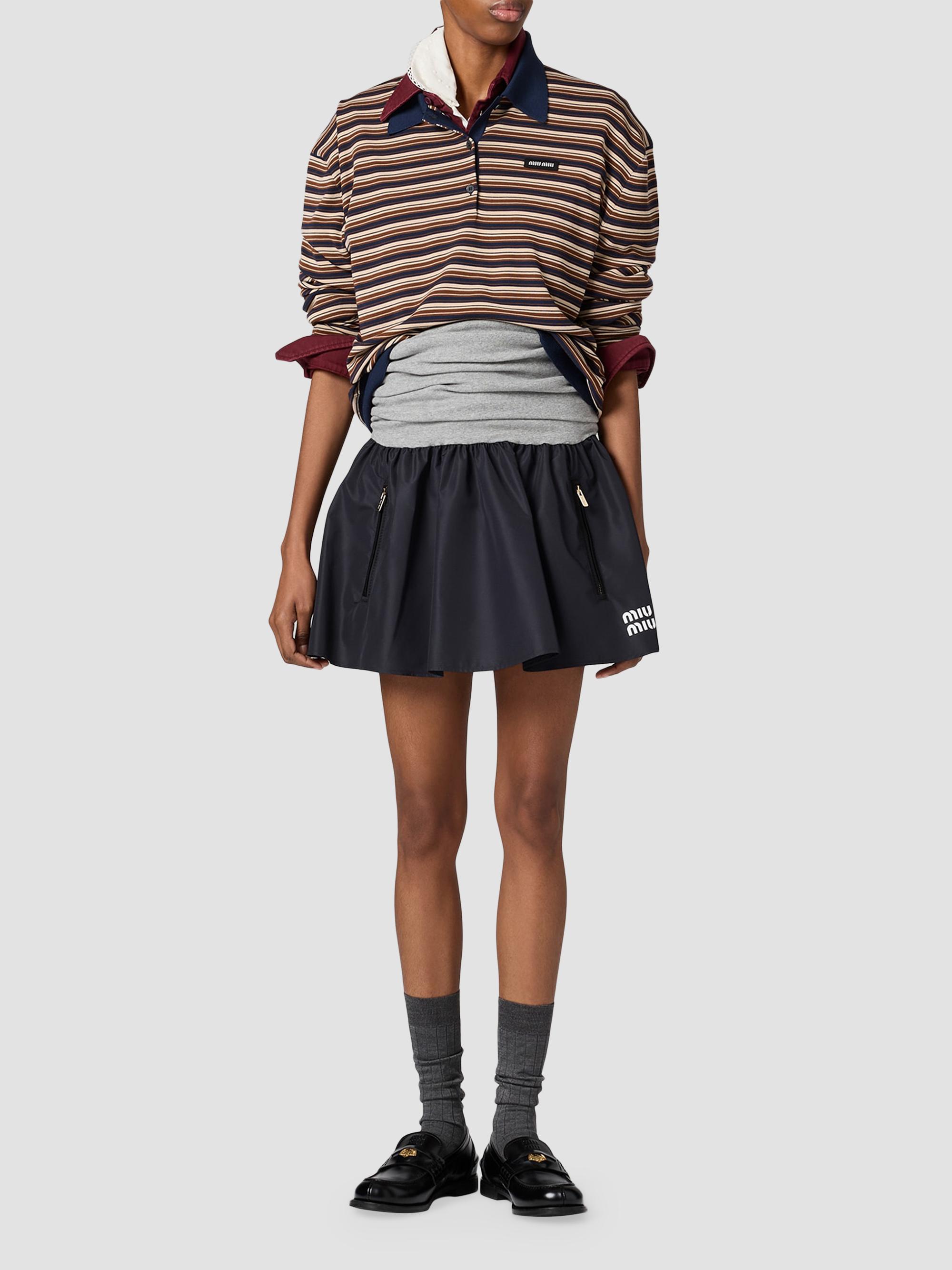 Miu Miu Technical Fabric Mini Skirt | Saks Fifth Avenue