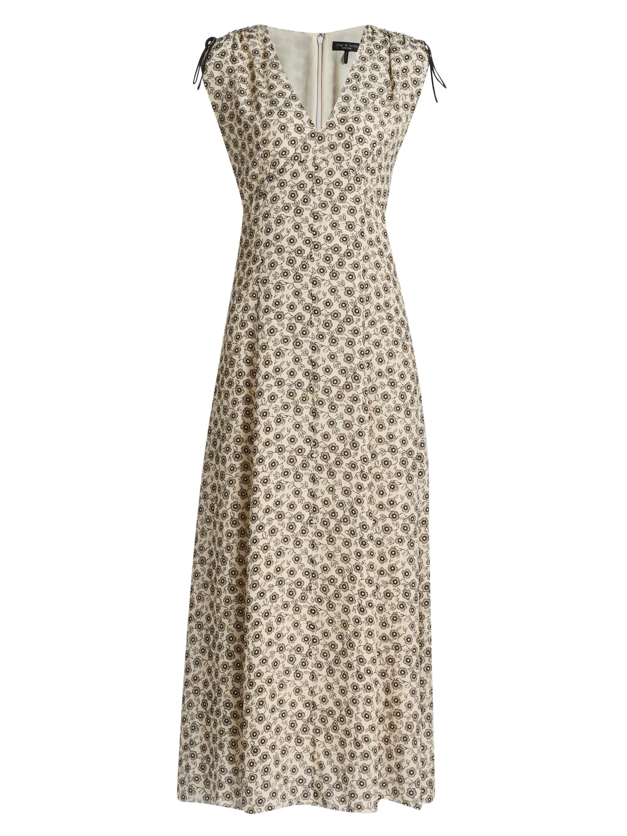rag & bone Women's Emmet Floral Midi-Dress - Cream Floral
