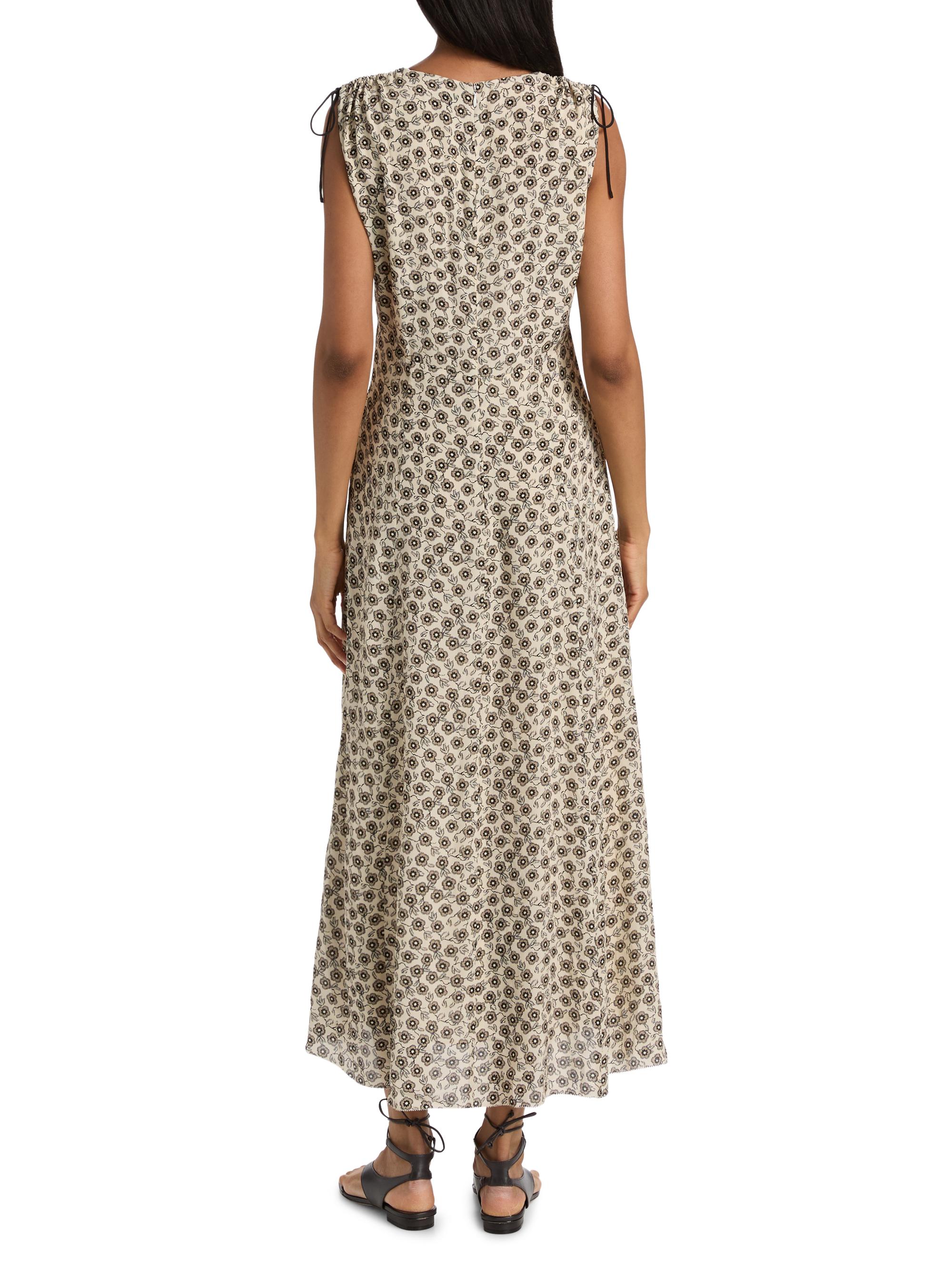 rag & bone Women's Emmet Floral Midi-Dress - Cream Floral | Thumbnail 5