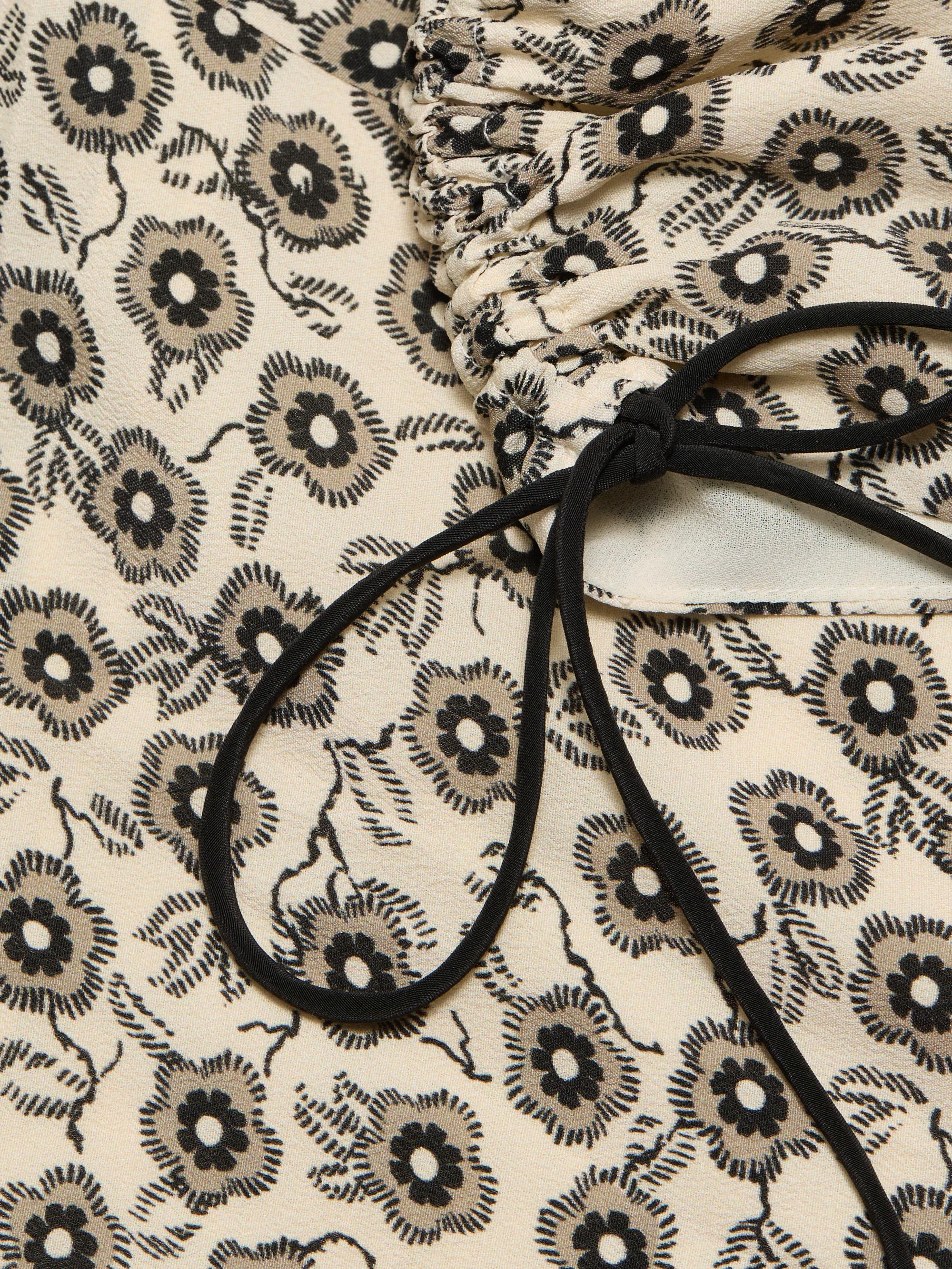rag & bone Women's Emmet Floral Midi-Dress - Cream Floral | Thumbnail 7