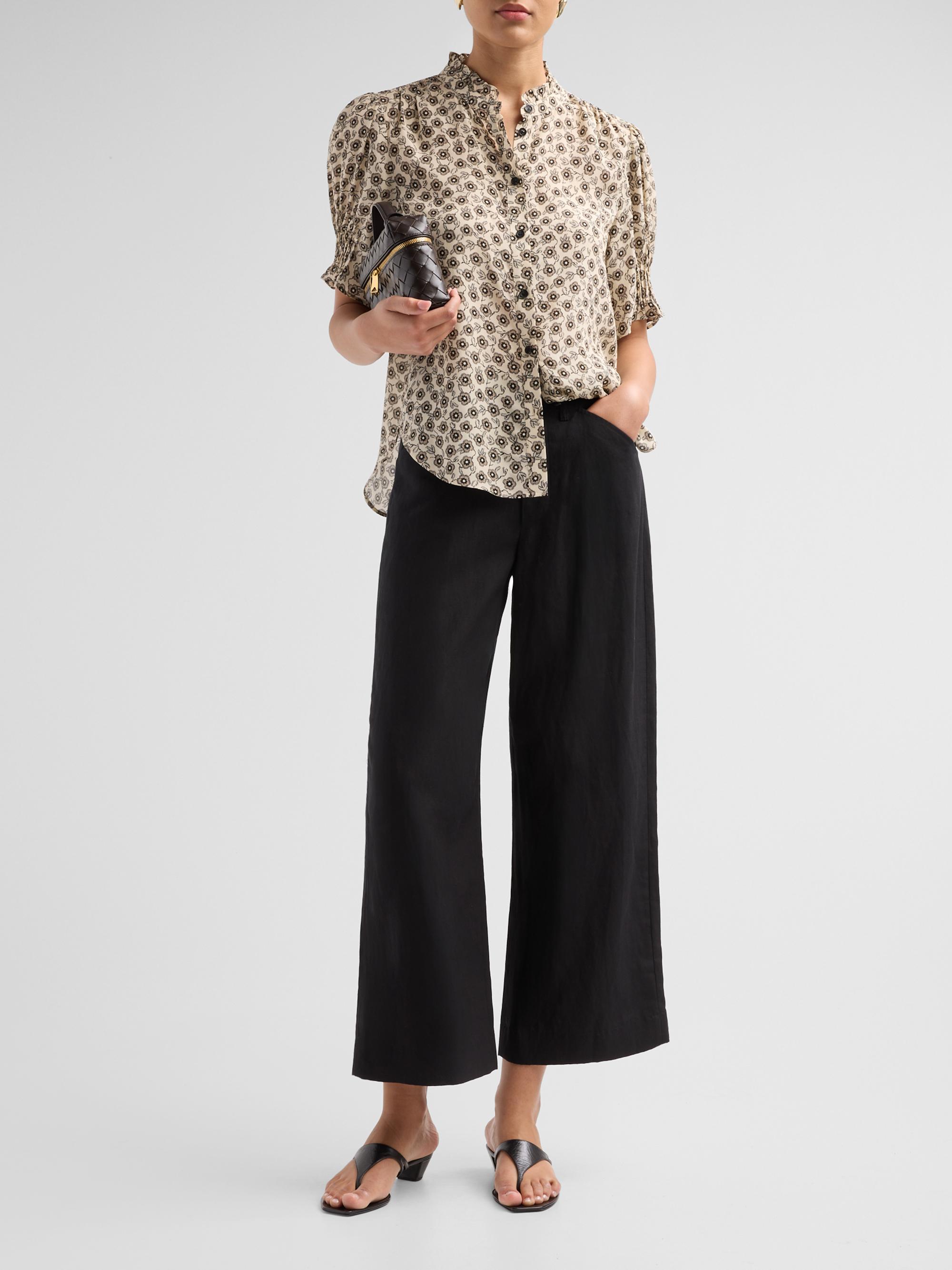 rag & bone Women's Dakota Floral Silk-Blend Blouse - Cream Floral | Thumbnail 2