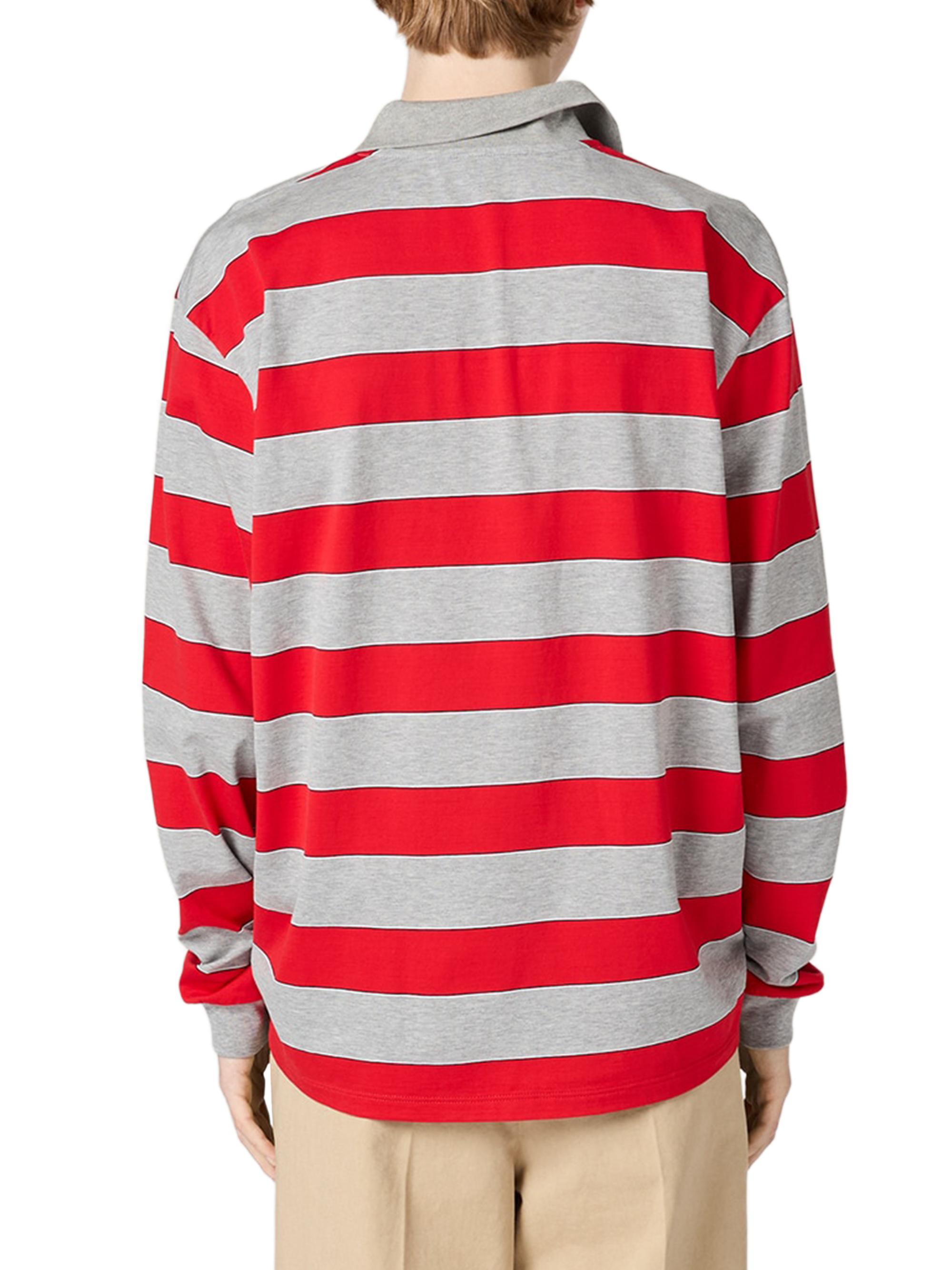 Striped Jersey Polo Shirt