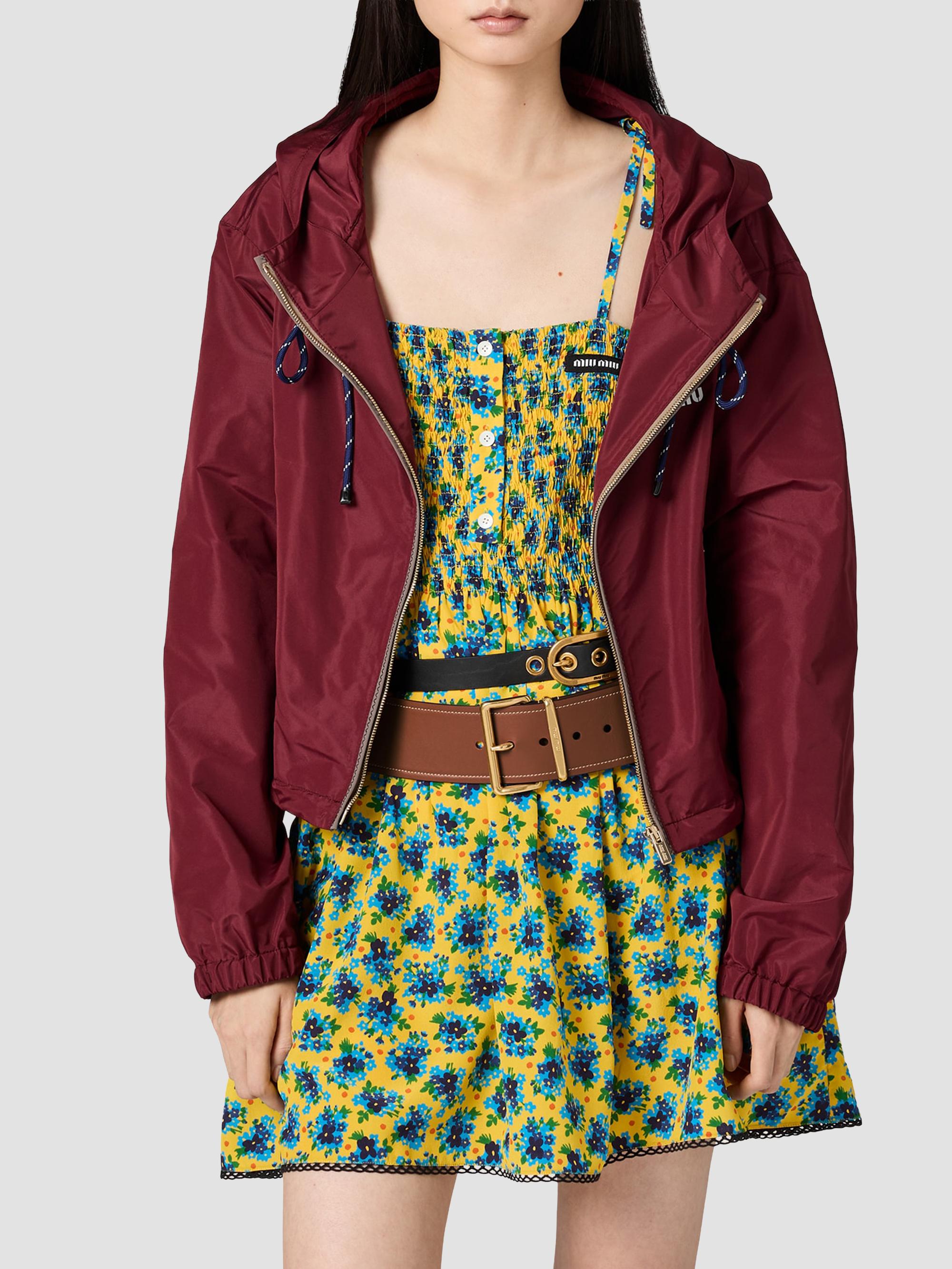 Miu Miu Technical Fabric Blouson Jacket | Saks Fifth Avenue