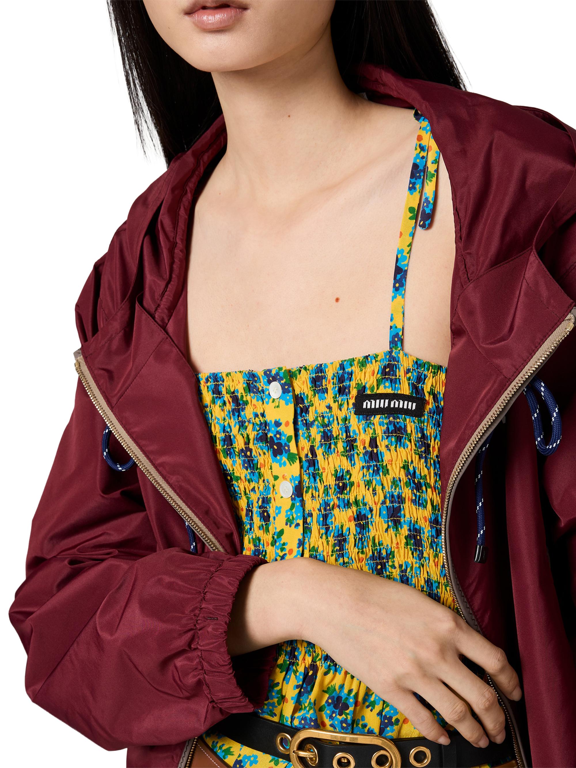 Miu Miu Technical Fabric Blouson Jacket | Saks Fifth Avenue