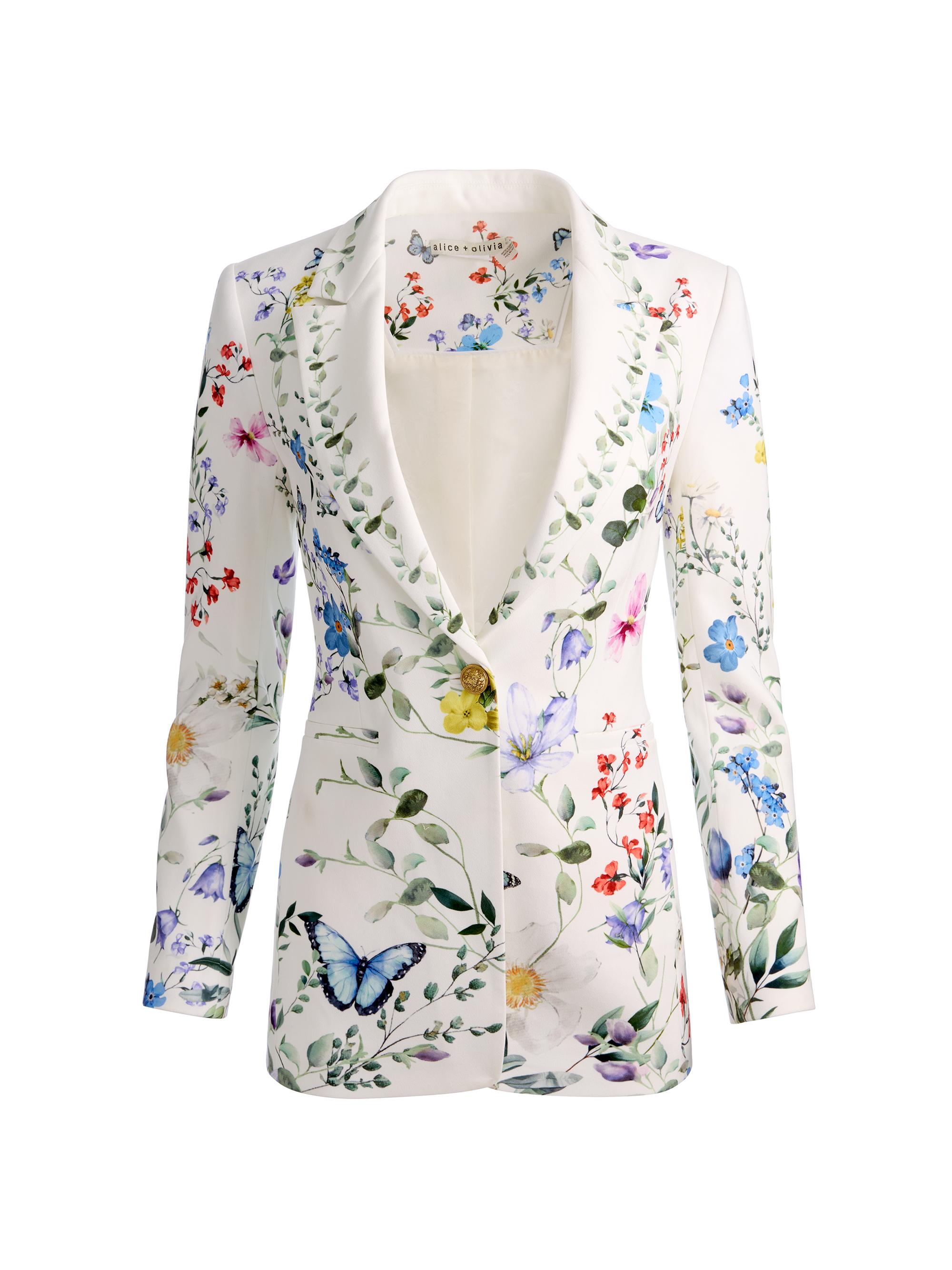 Breann Floral Fitted Blazer
