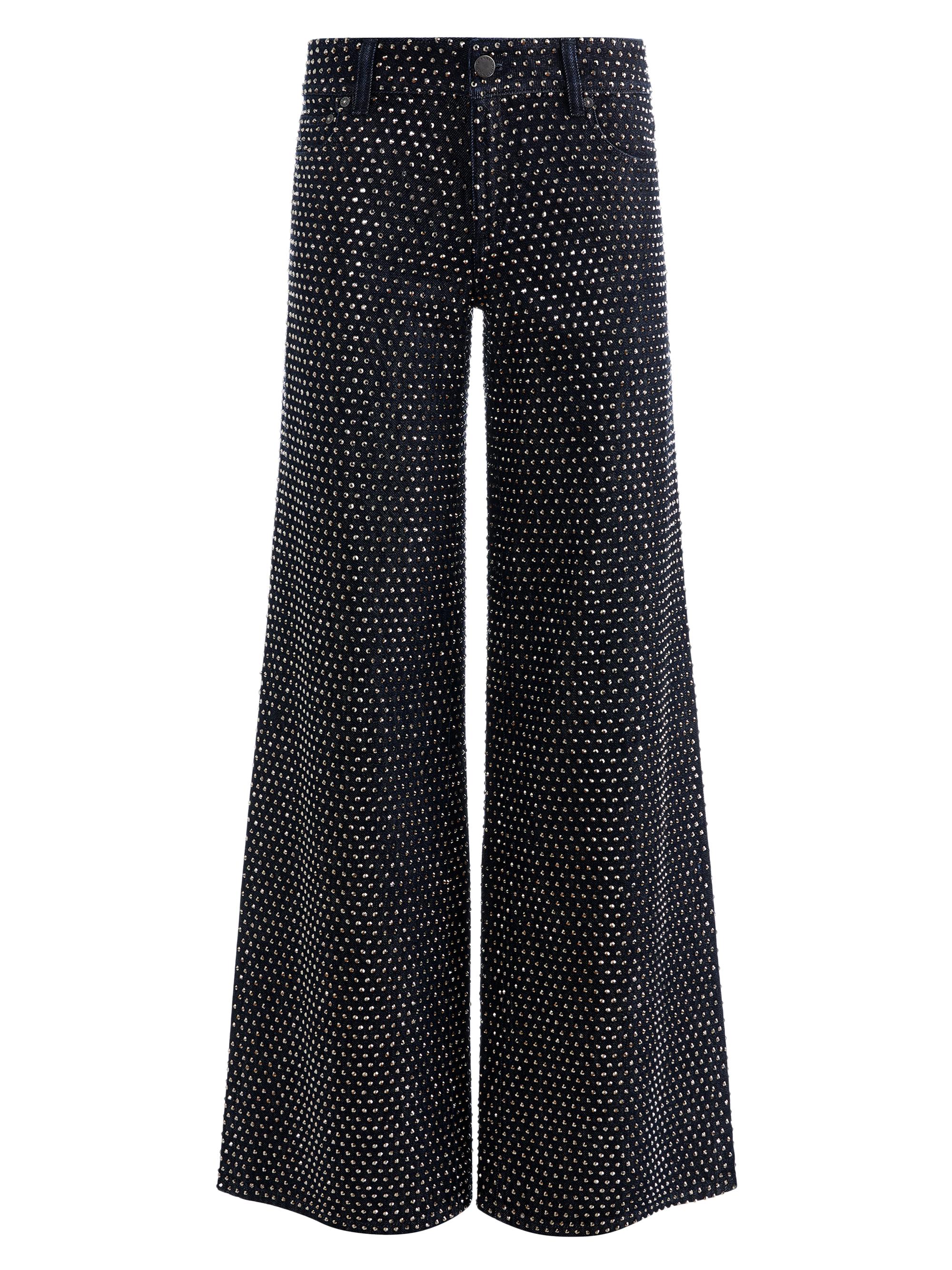 ALICE + OLIVIA Amazing Embellished Mid-Rise Baggy Jeans | Saks