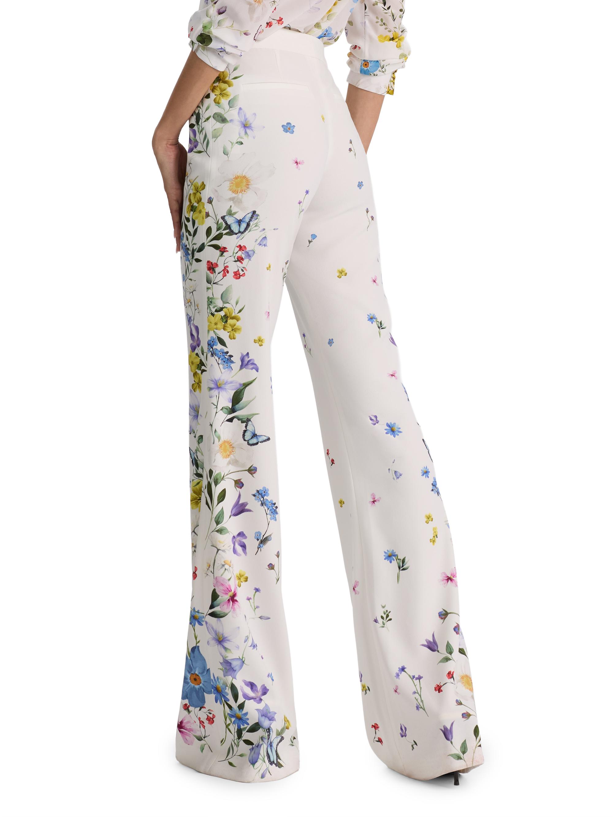 パンツ April20 ALICE + OLIVIA Andrew Floral Slim Boot-Cut Pants | Saks Fifth Avenue