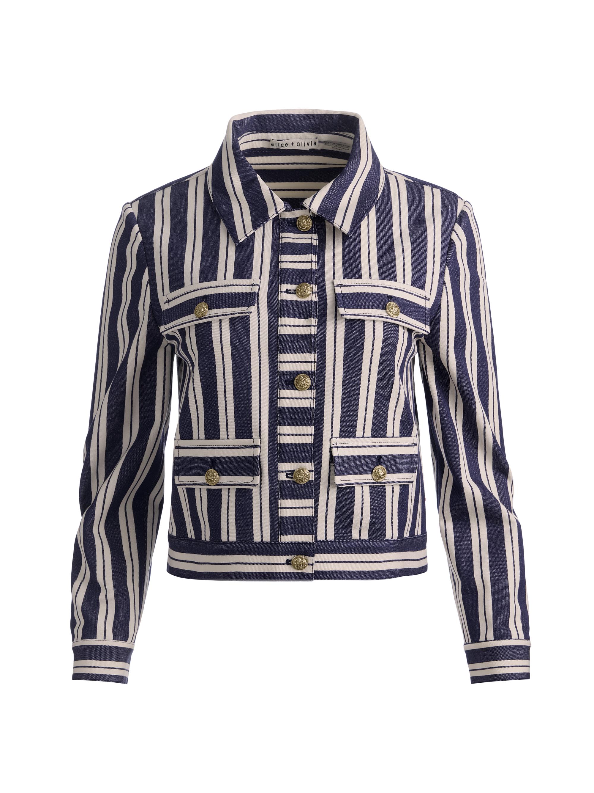 Alex Striped Boxy Jacket