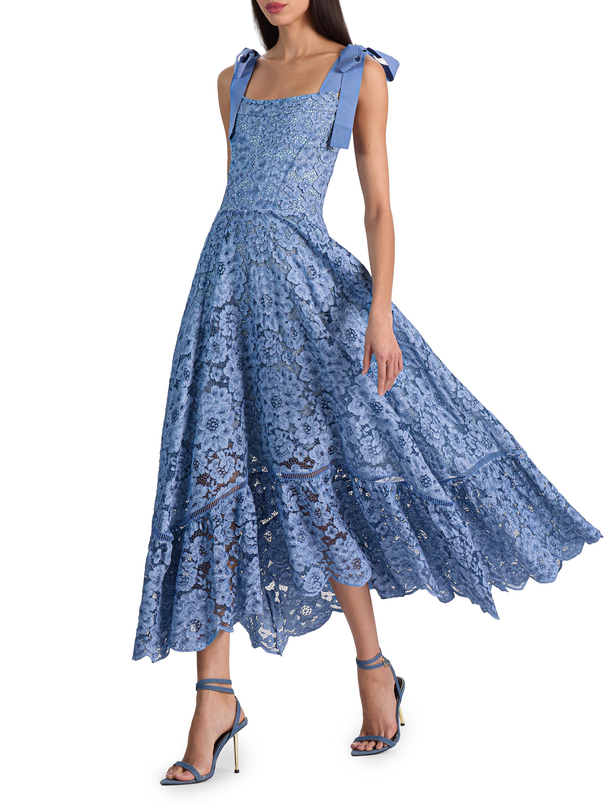 Alice + Olivia Rosalee Lace Bustier Dress, Size 6