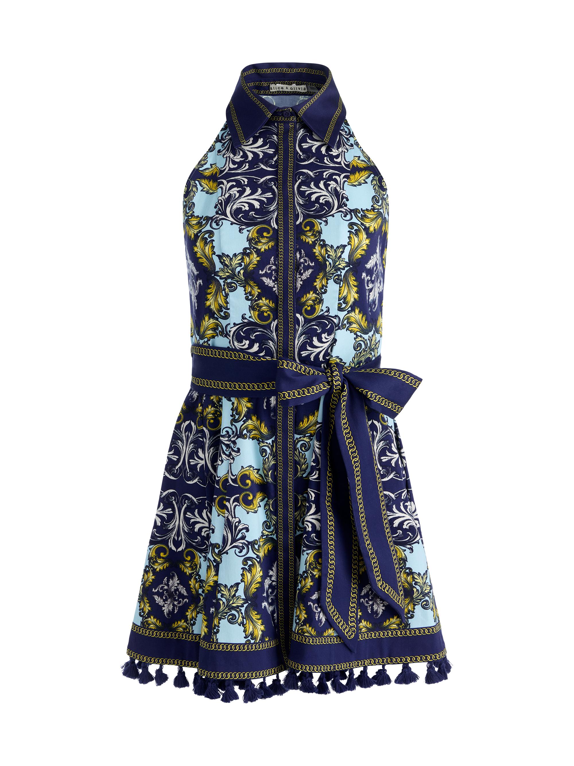 Lucy Sleeveless Mini-Shirtdress